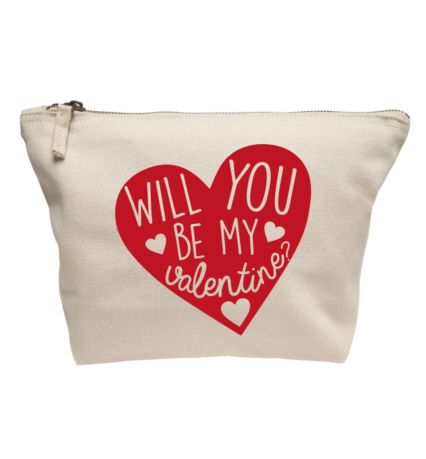 Will you be my valentine? | Makeup / wash bag