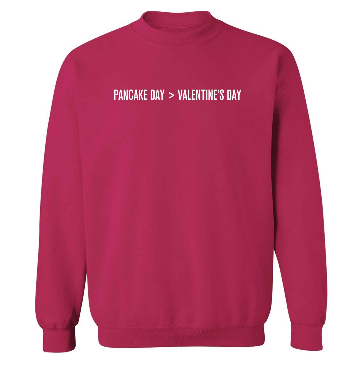 Pancake day > valentines day adult's unisex pink sweater 2XL