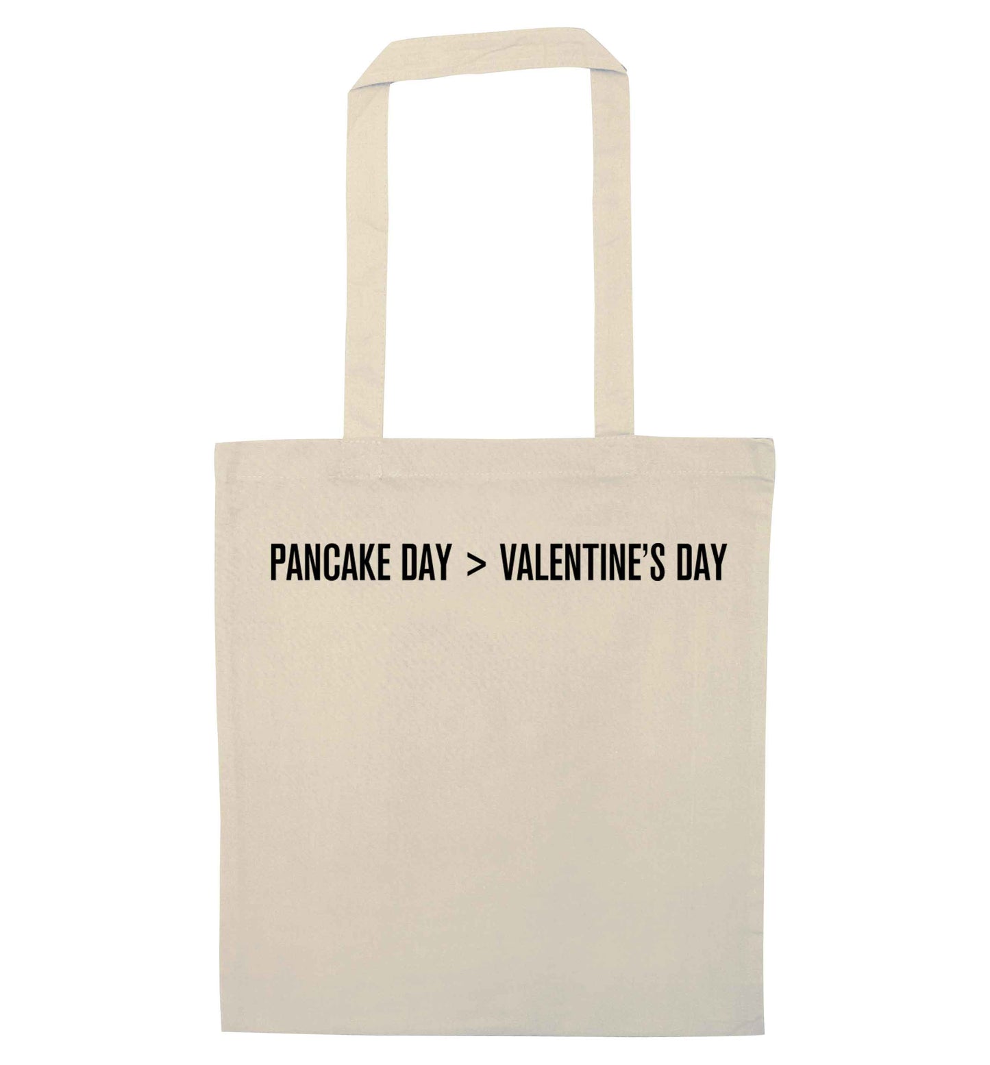 Pancake day > valentines day natural tote bag