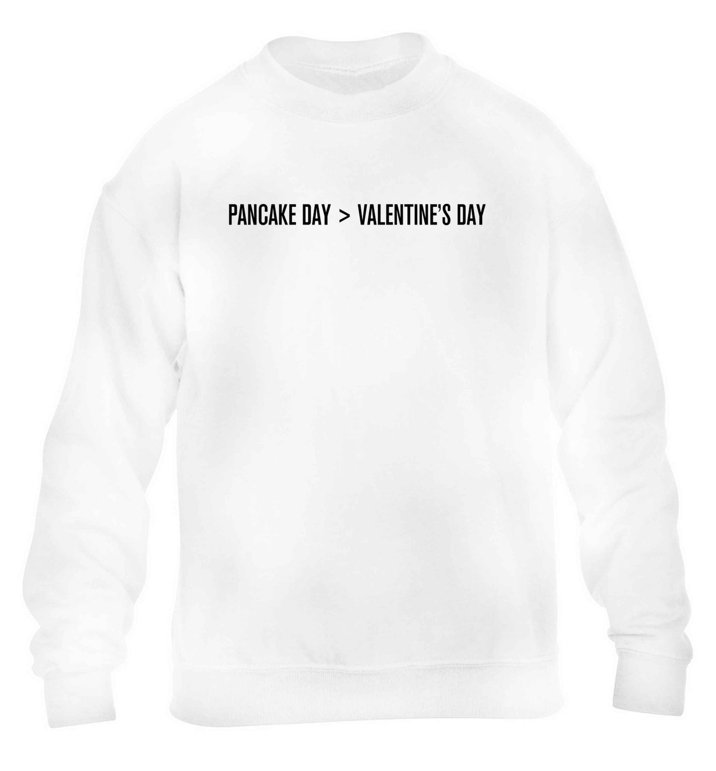 Pancake day > valentines day children's white sweater 12-13 Years