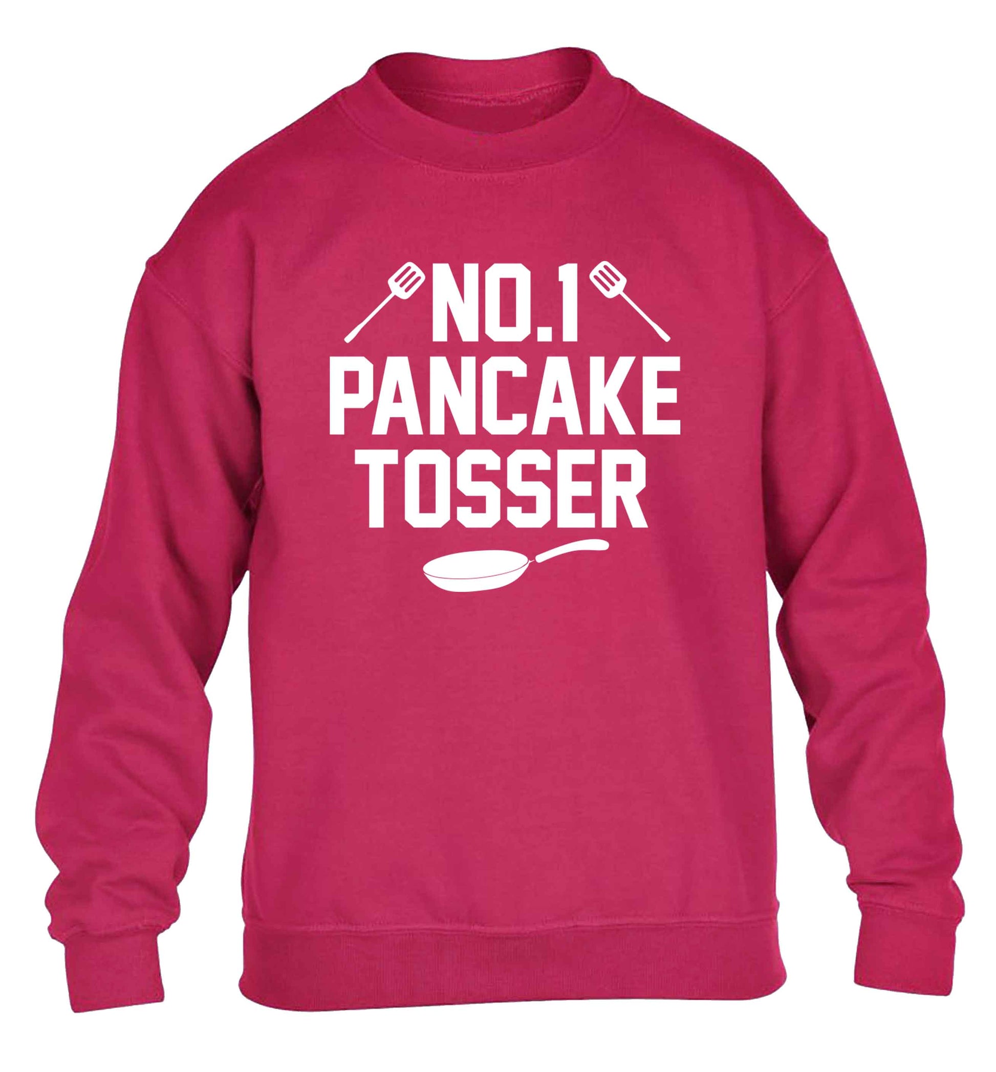No.1 Pancake tosser children's pink sweater 12-13 Years