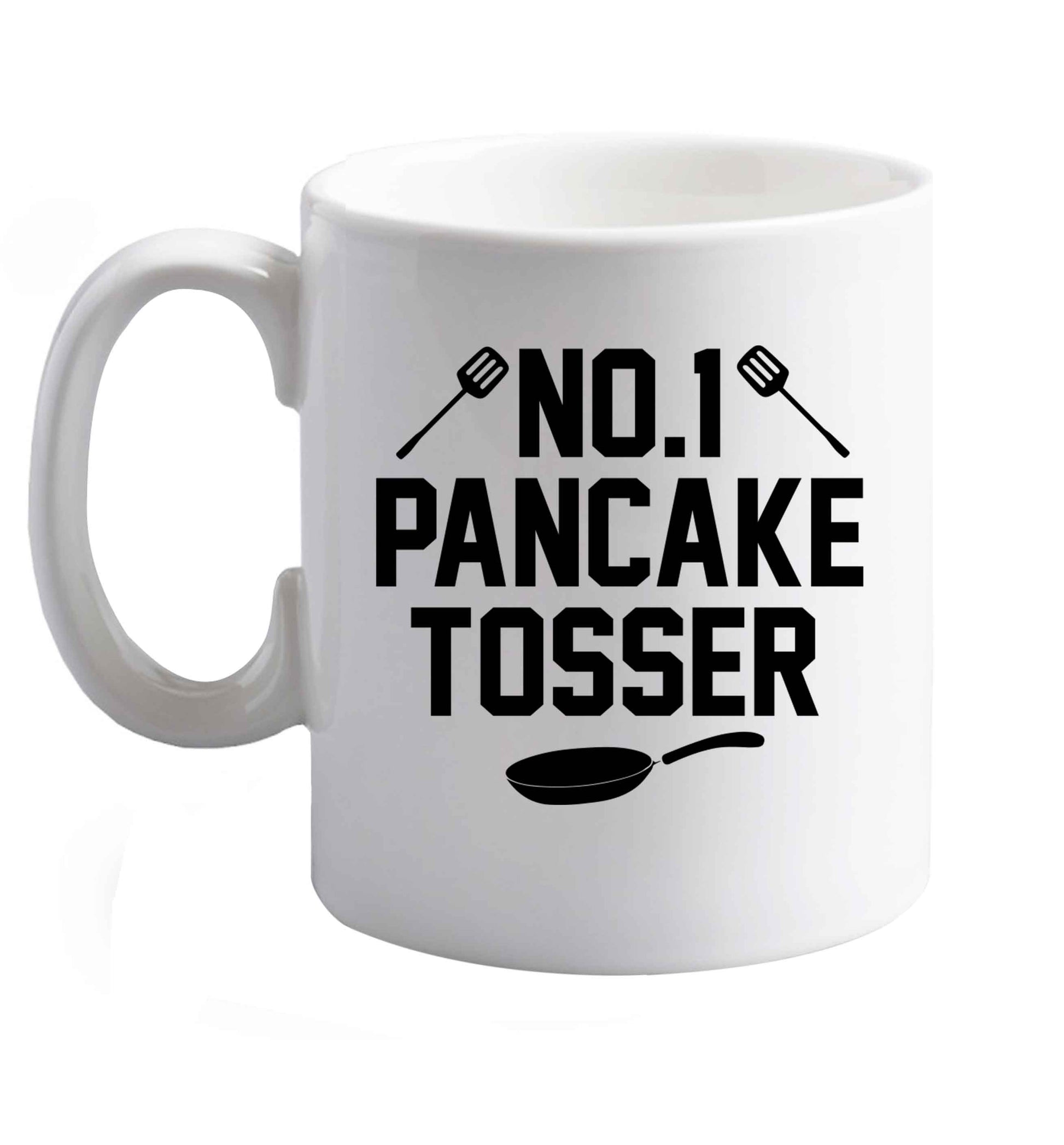 10 oz No.1 Pancake Tosser ceramic mug right handed