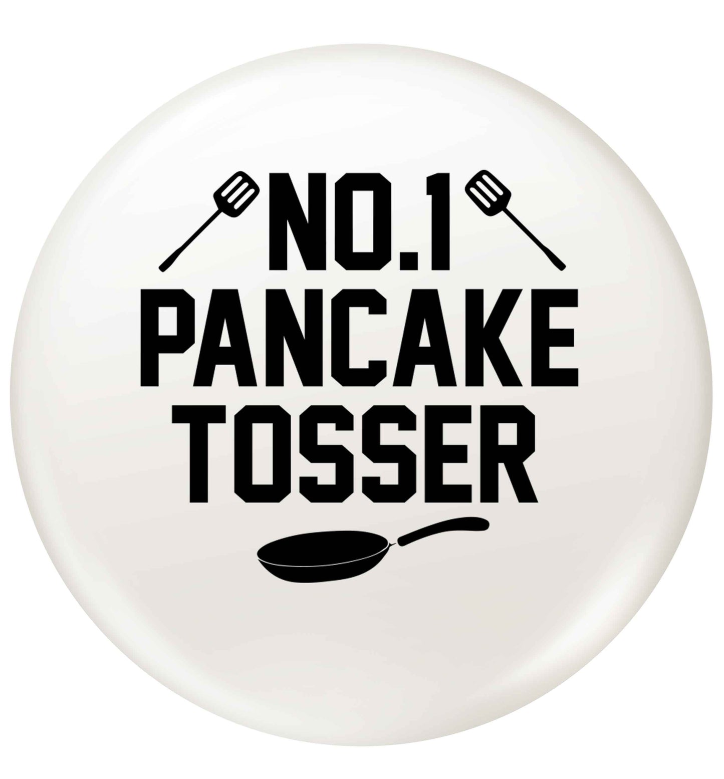 No.1 Pancake tosser small 25mm Pin badge