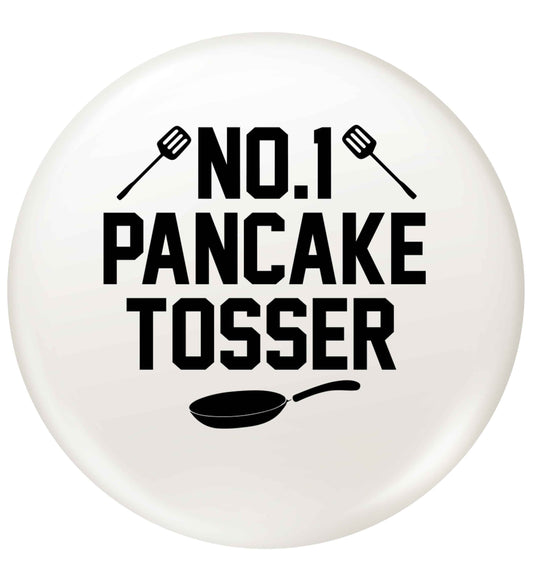 No.1 Pancake tosser small 25mm Pin badge