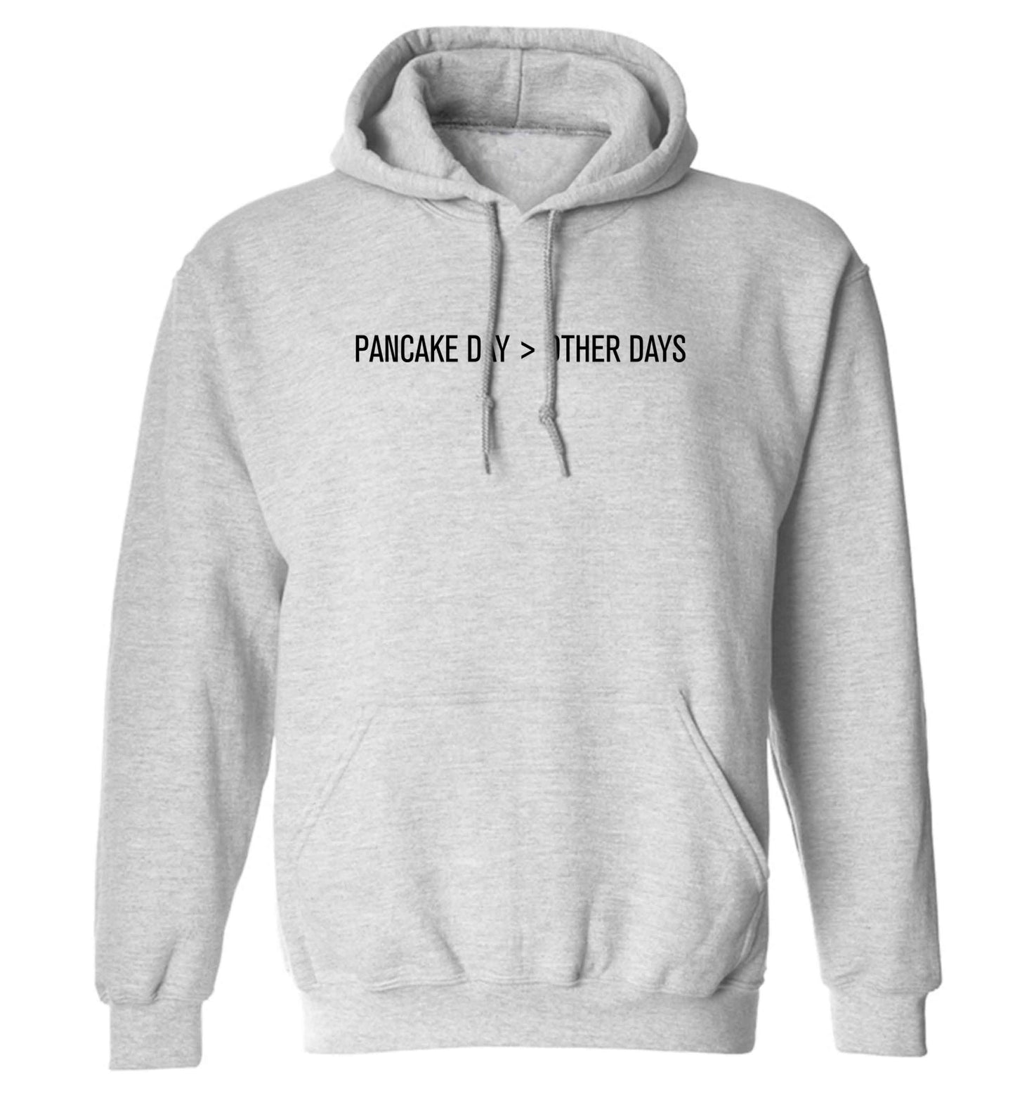 Pancake day > other days adults unisex grey hoodie 2XL