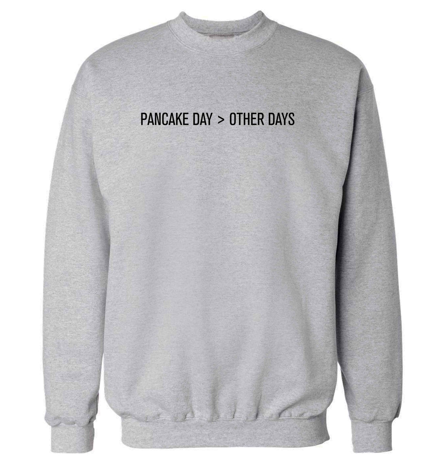 Pancake day > other days adult's unisex grey sweater 2XL