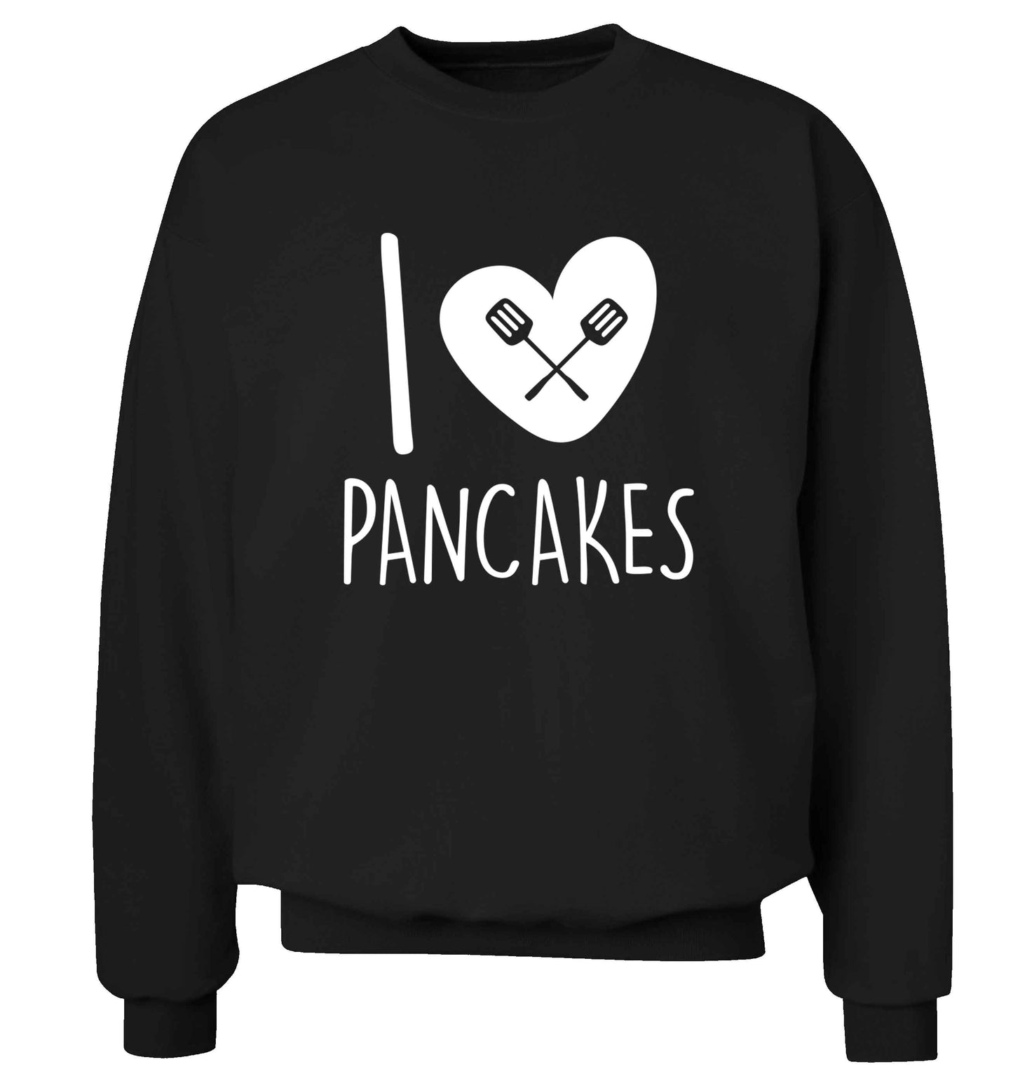 I love pancakes adult's unisex black sweater 2XL