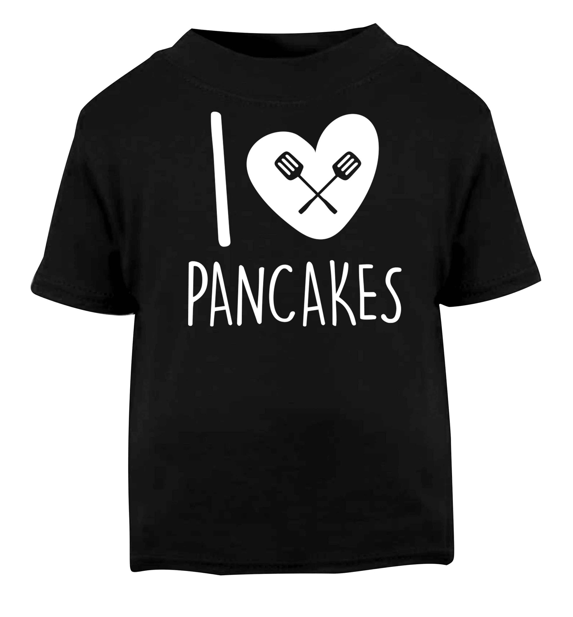 I love pancakes Black baby toddler Tshirt 2 years