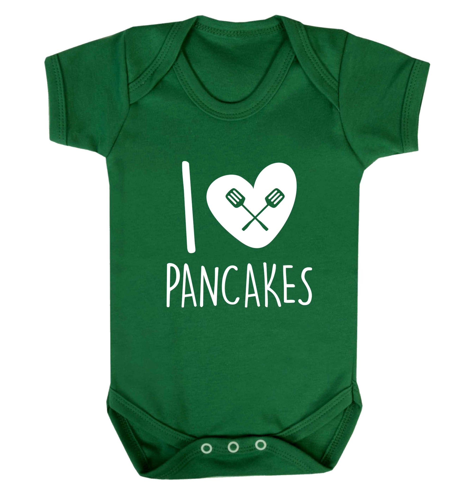 I love pancakes baby vest green 18-24 months