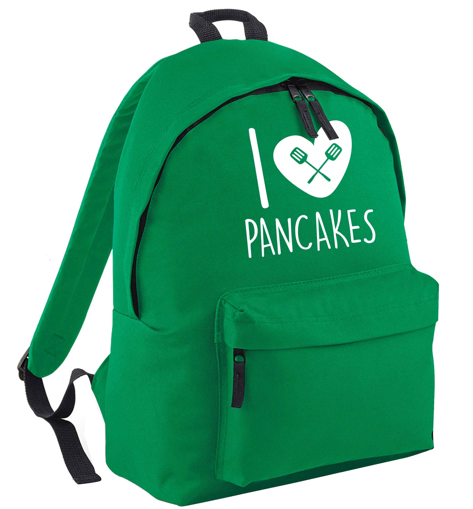 I love pancakes green adults backpack