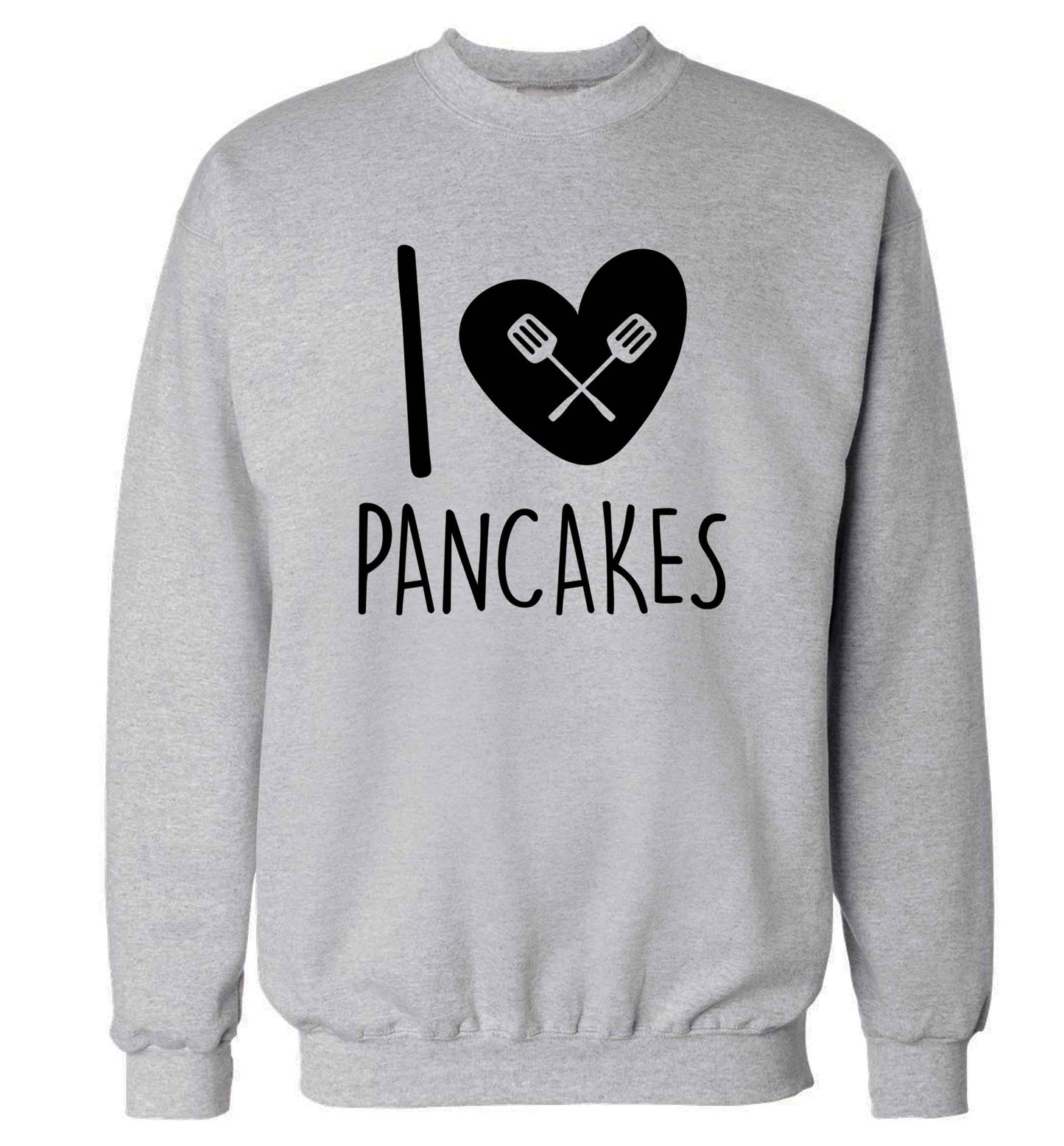 I love pancakes adult's unisex grey sweater 2XL