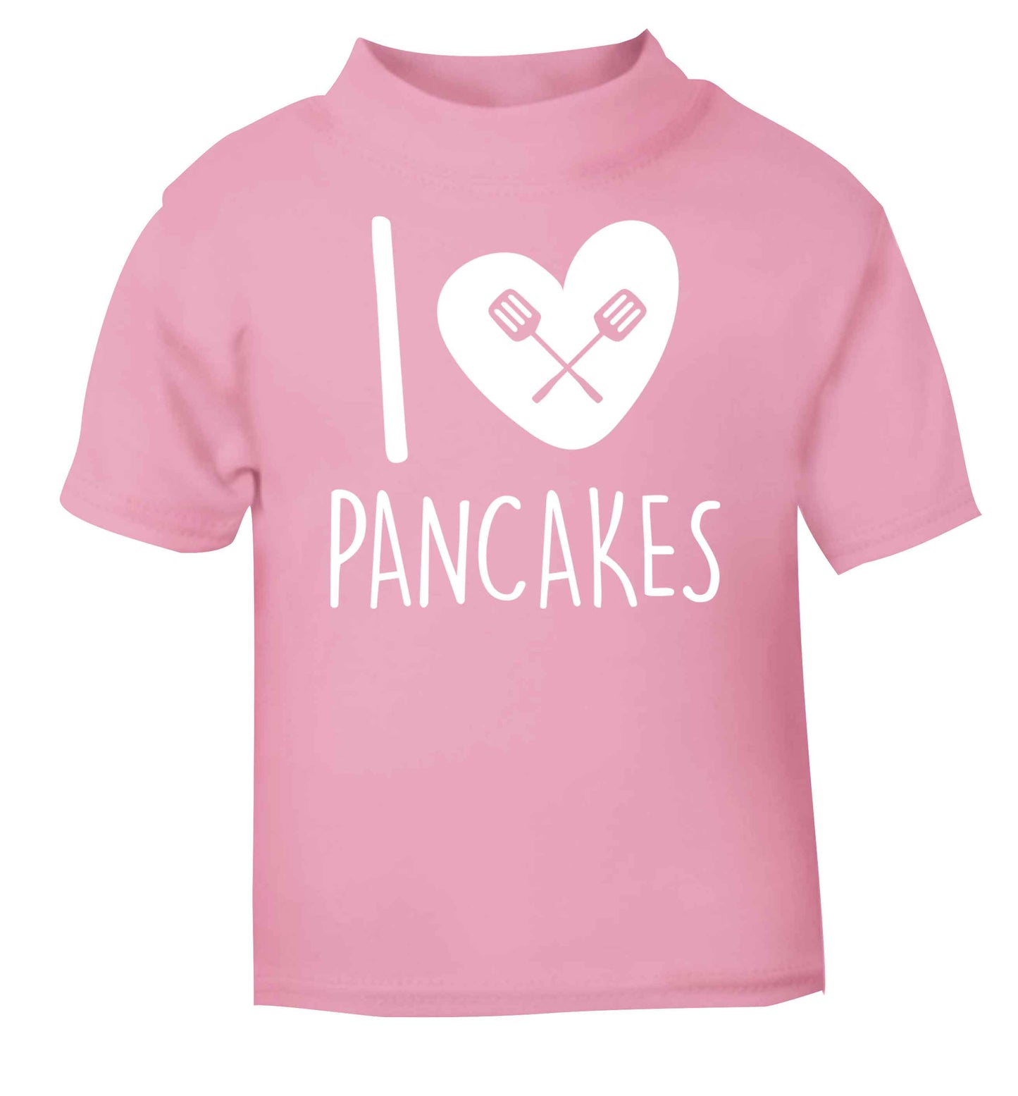 I love pancakes light pink baby toddler Tshirt 2 Years