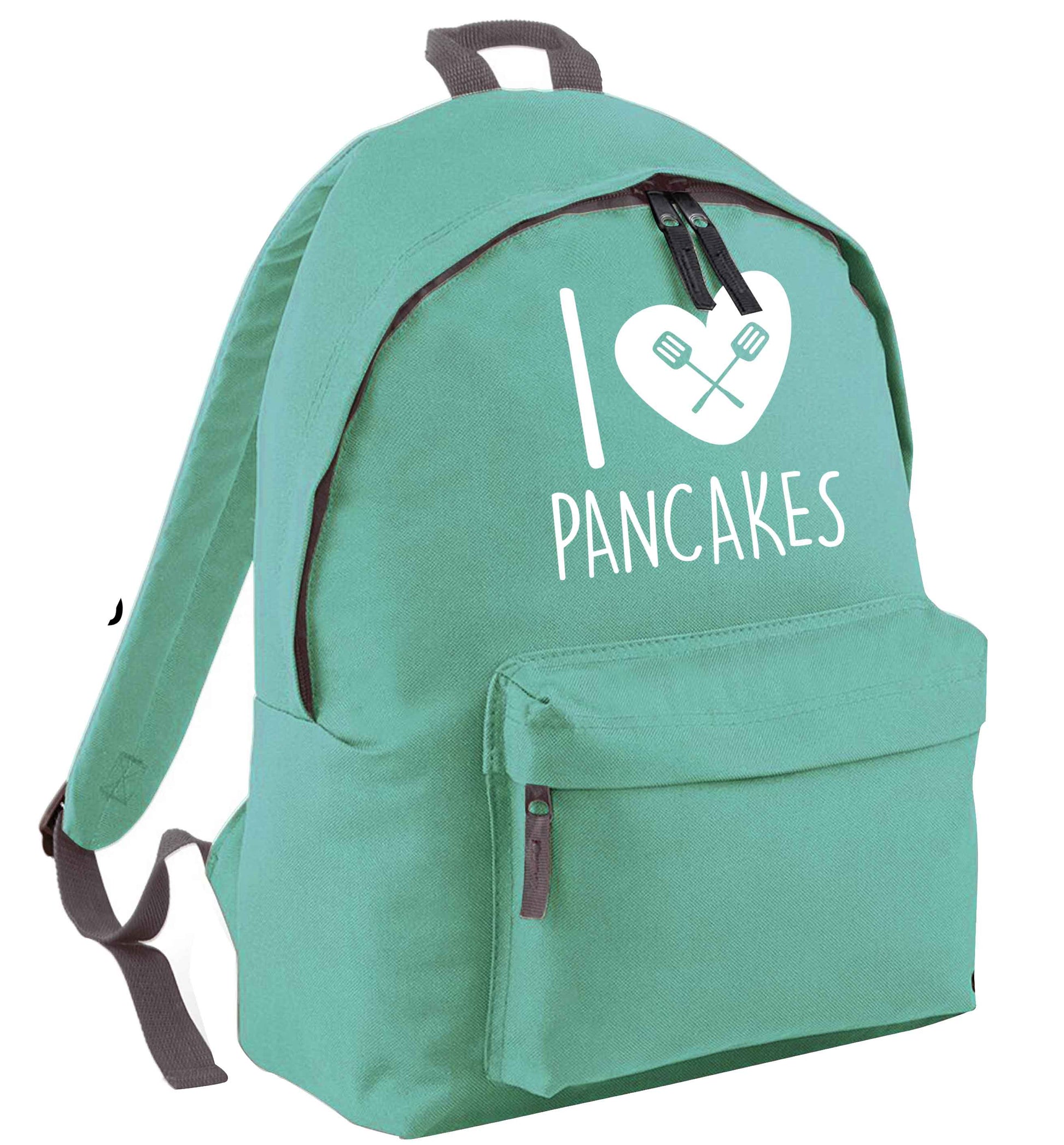 I love pancakes mint adults backpack