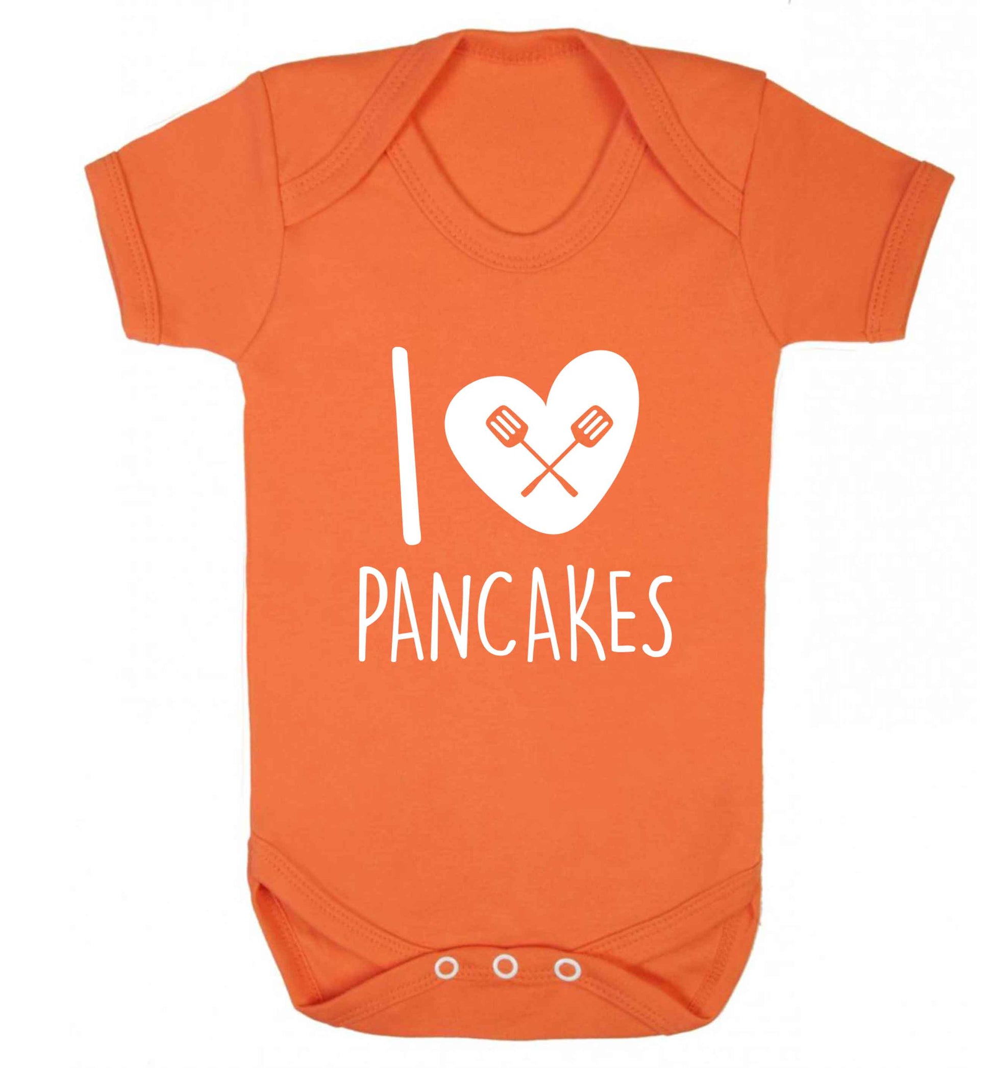 I love pancakes baby vest orange 18-24 months