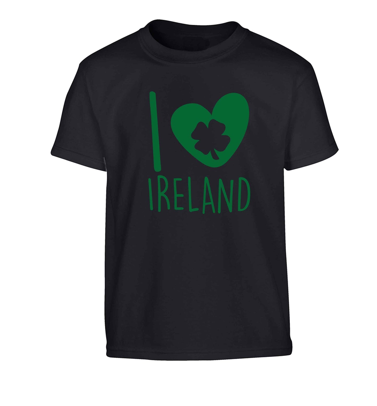 I love Ireland Children's black Tshirt 12-13 Years