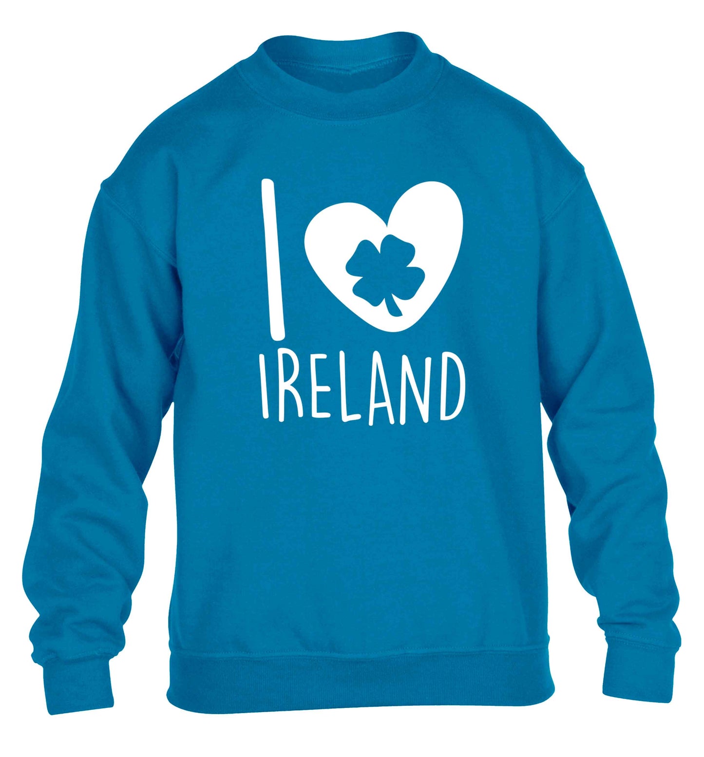 I love Ireland children's blue sweater 12-13 Years