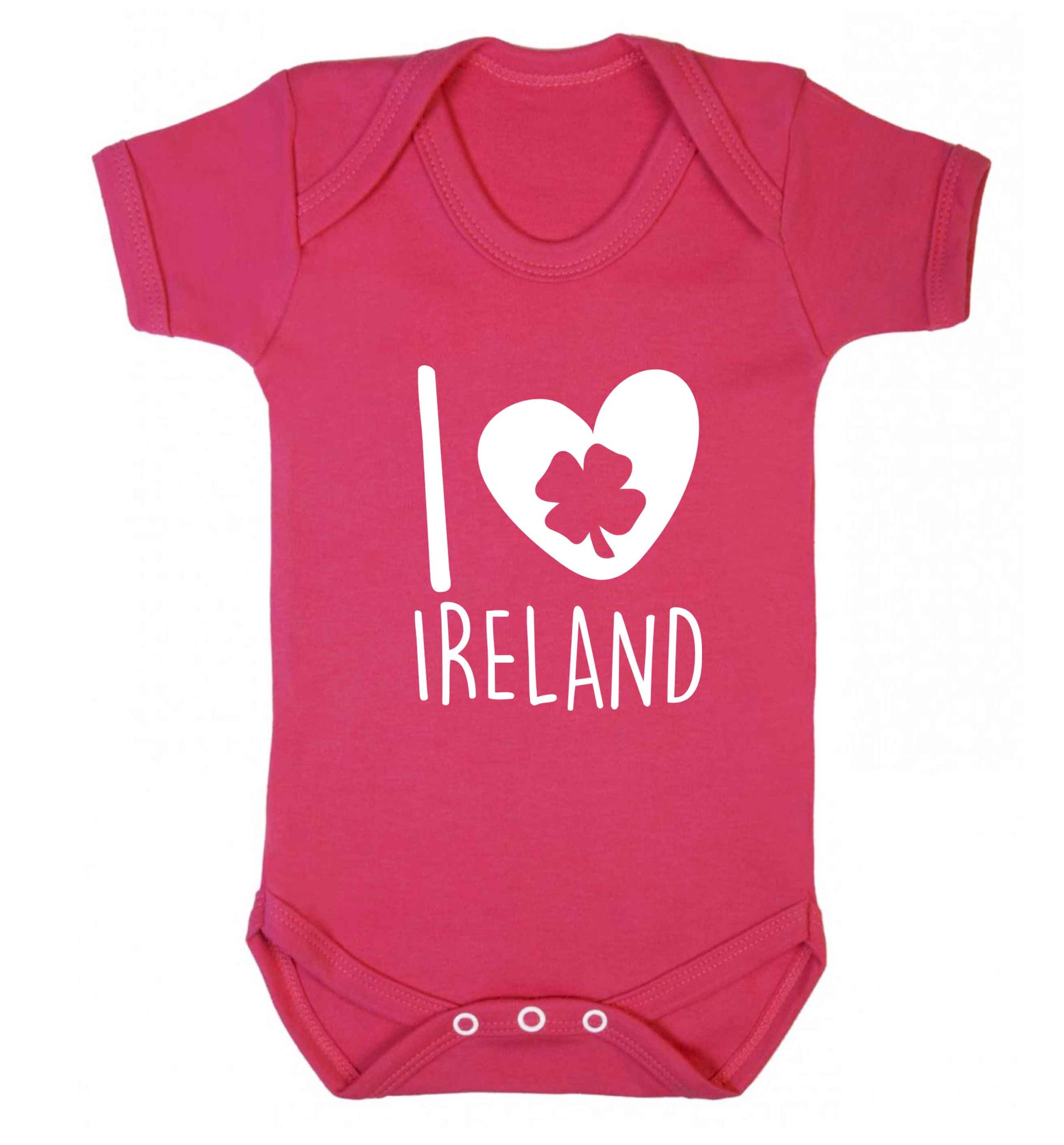 I love Ireland baby vest dark pink 18-24 months
