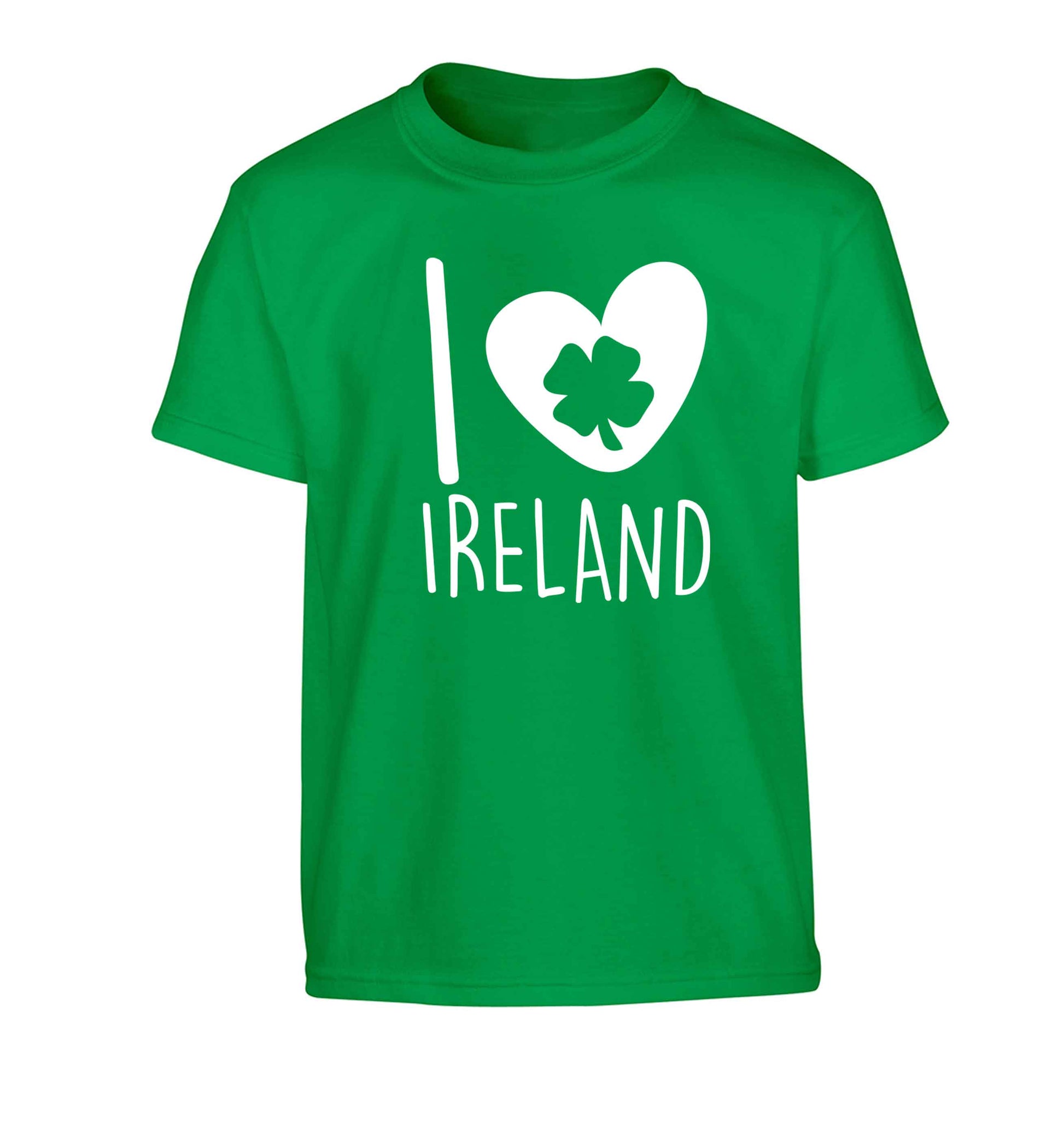 I love Ireland Children's green Tshirt 12-13 Years