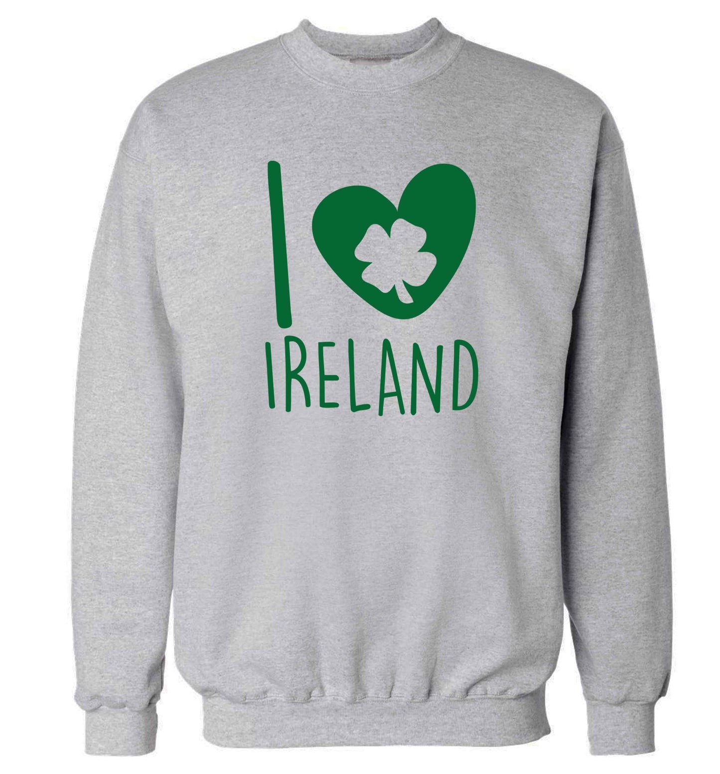 I love Ireland adult's unisex grey sweater 2XL
