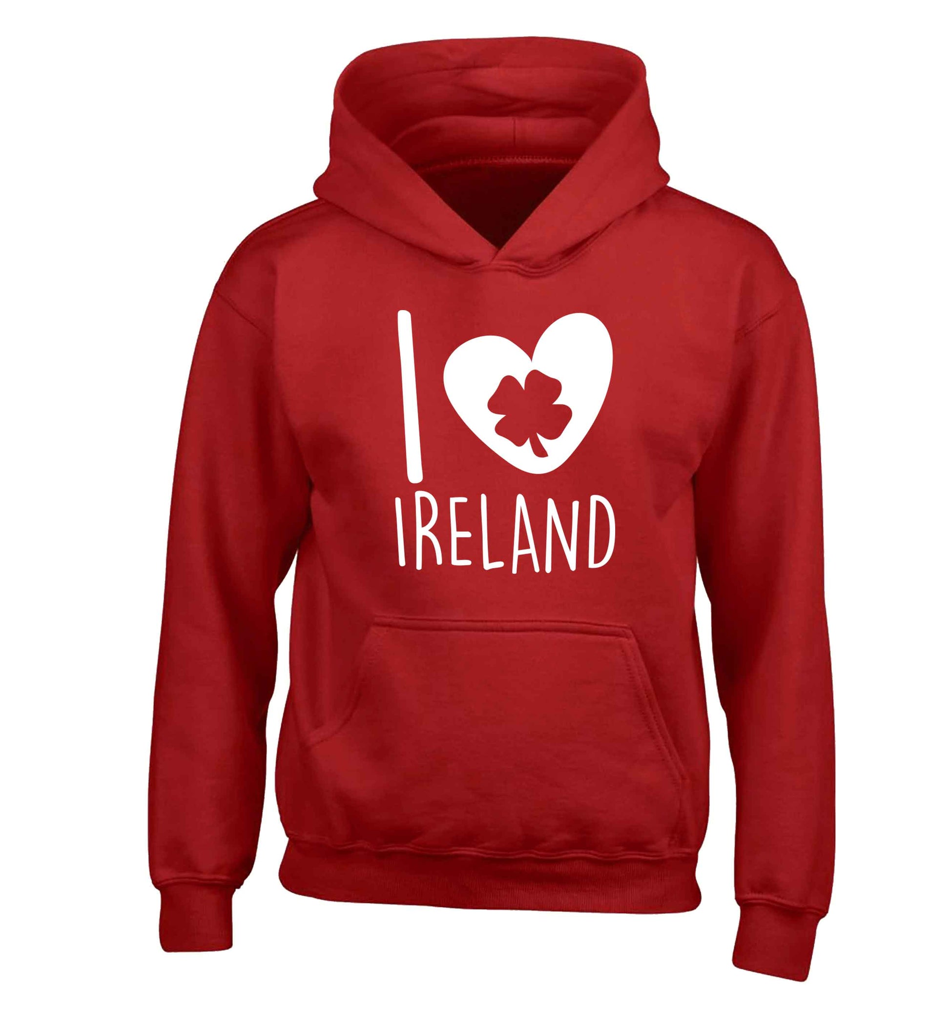 I love Ireland children's red hoodie 12-13 Years