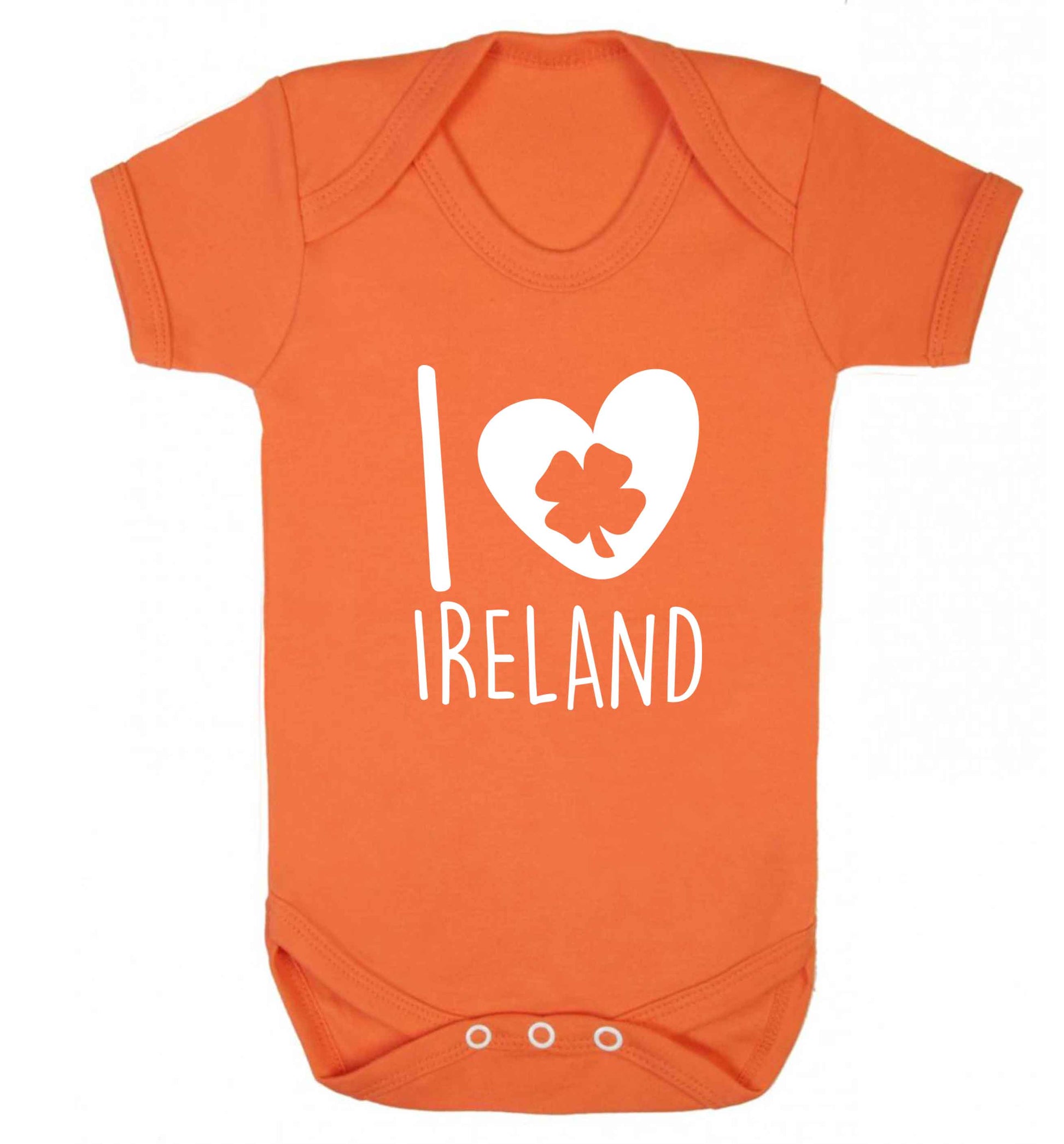I love Ireland baby vest orange 18-24 months