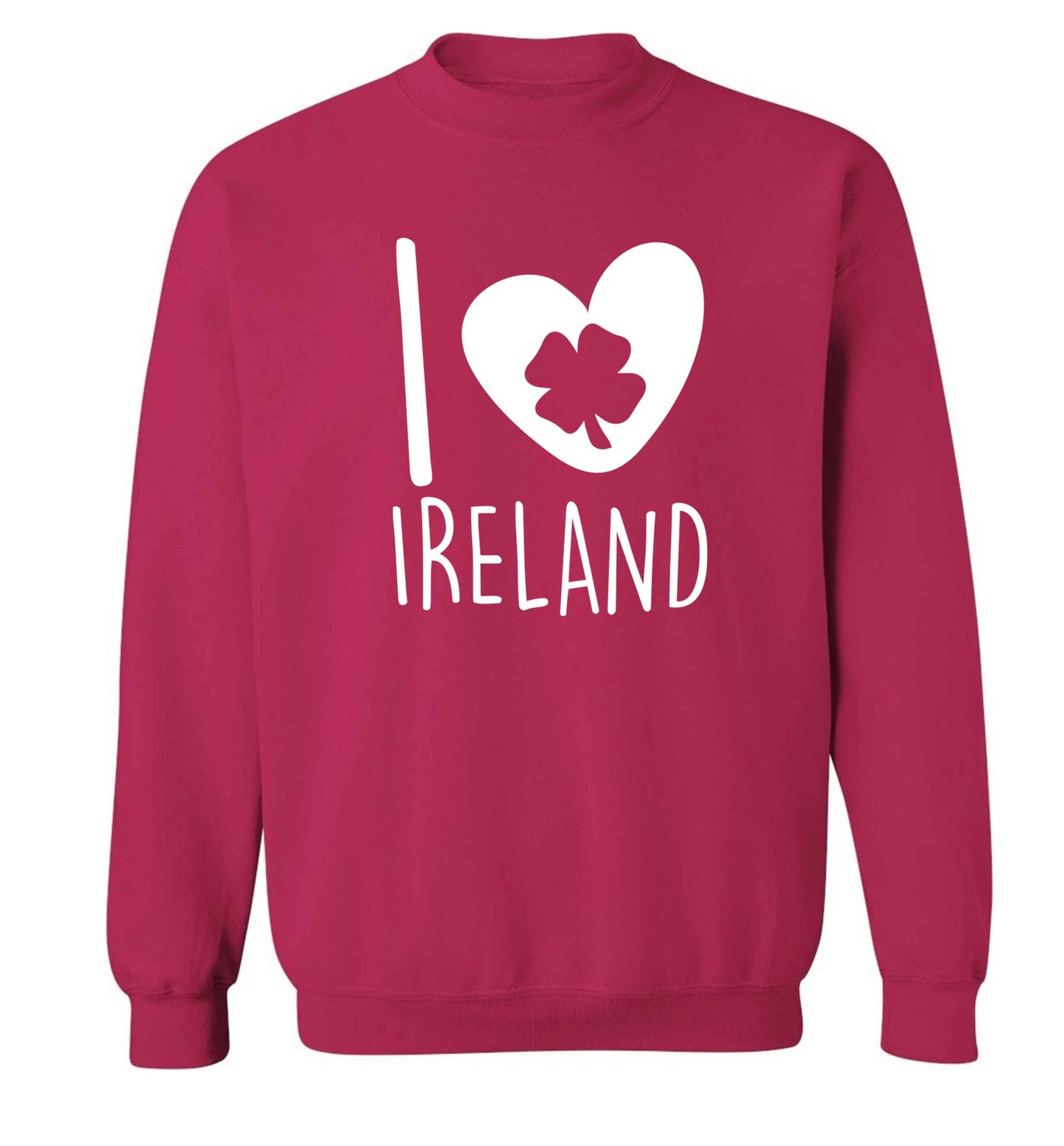 I love Ireland adult's unisex pink sweater 2XL