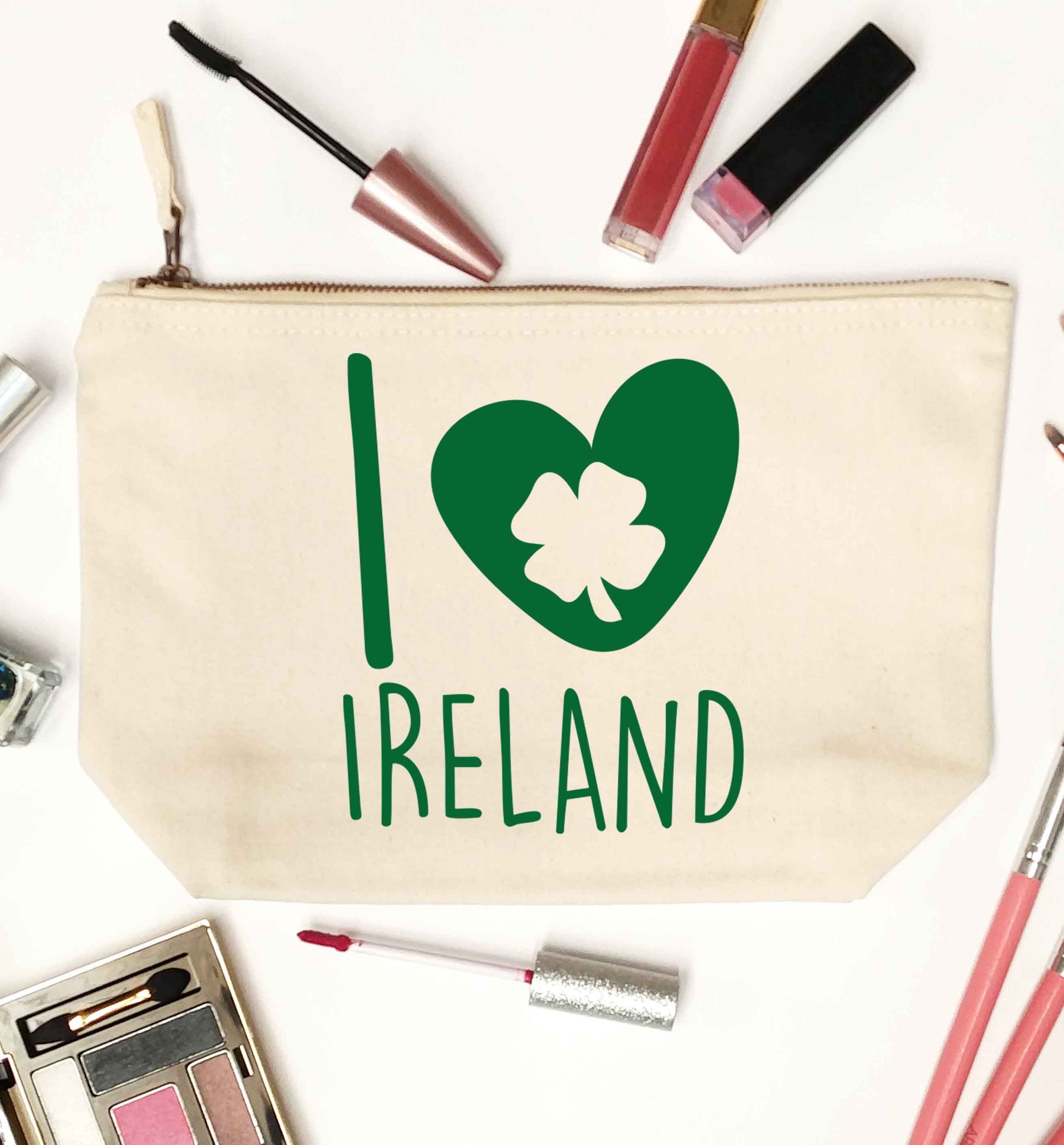 I love Ireland natural makeup bag