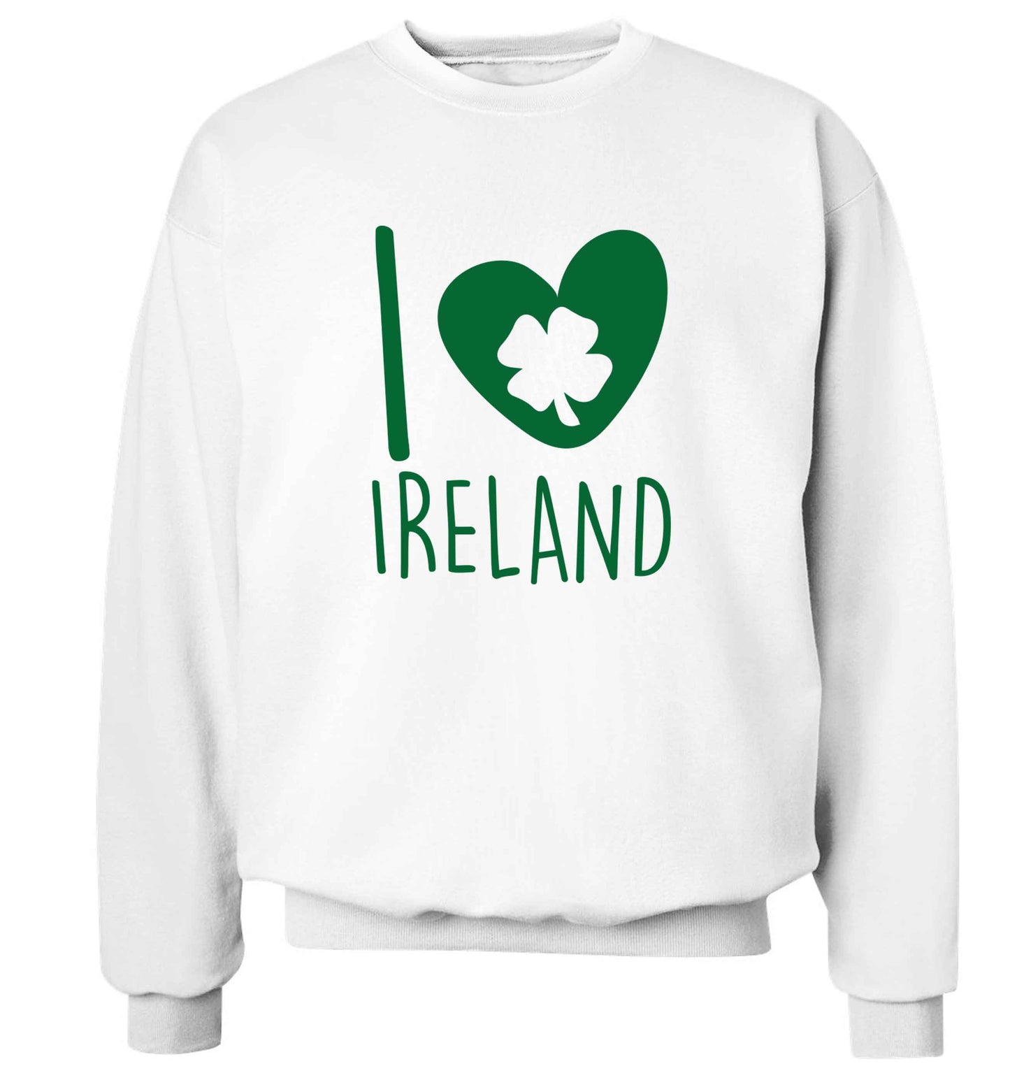 I love Ireland adult's unisex white sweater 2XL