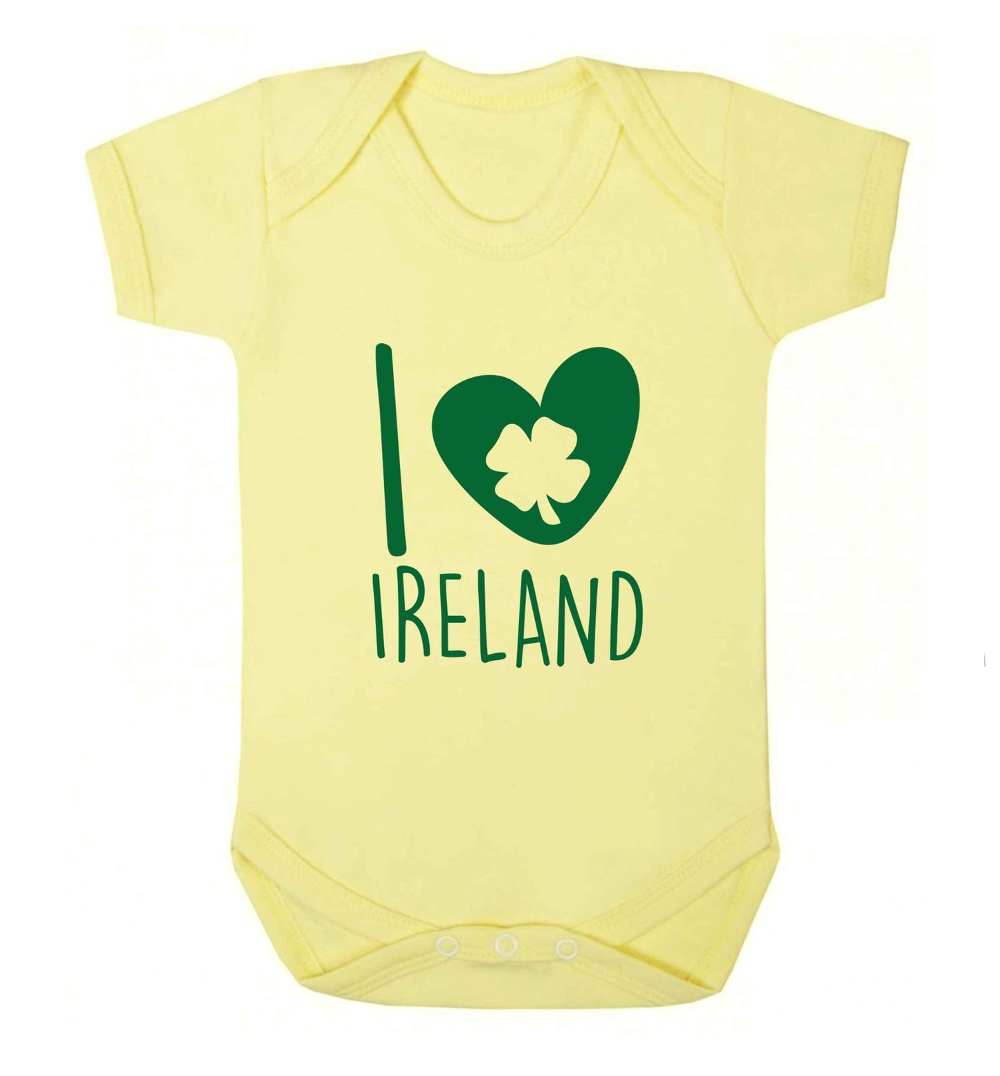 I love Ireland baby vest pale yellow 18-24 months