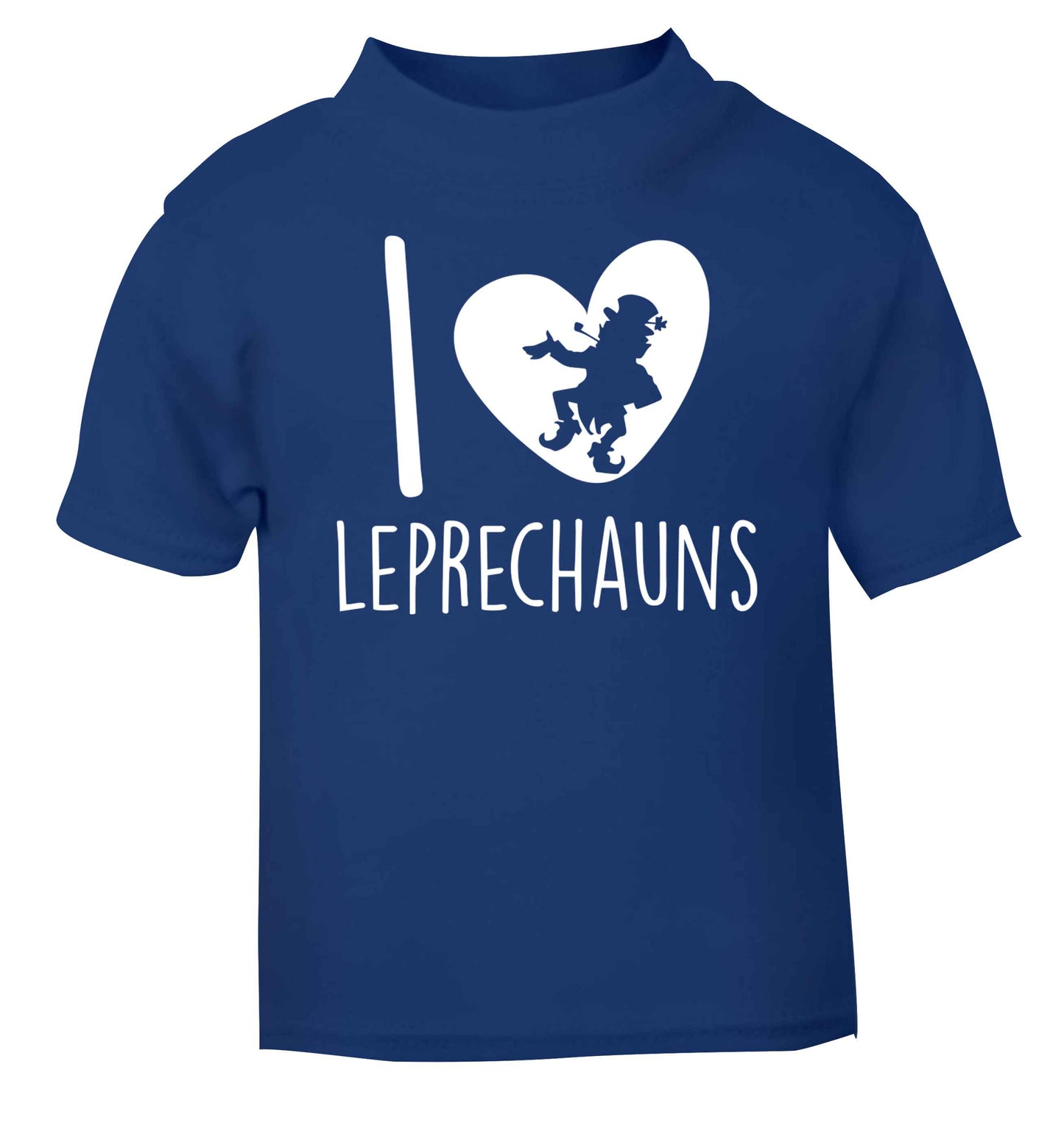 I love leprechauns blue baby toddler Tshirt 2 Years