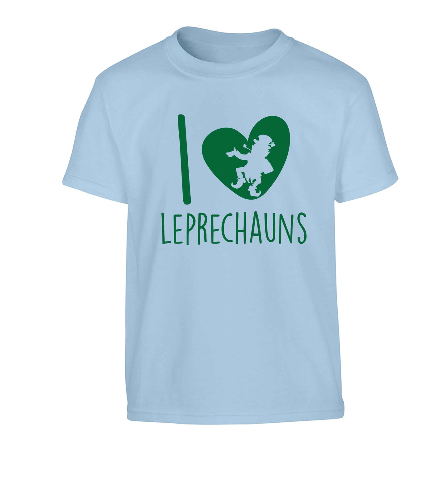 I love leprechauns Children's light blue Tshirt 12-13 Years