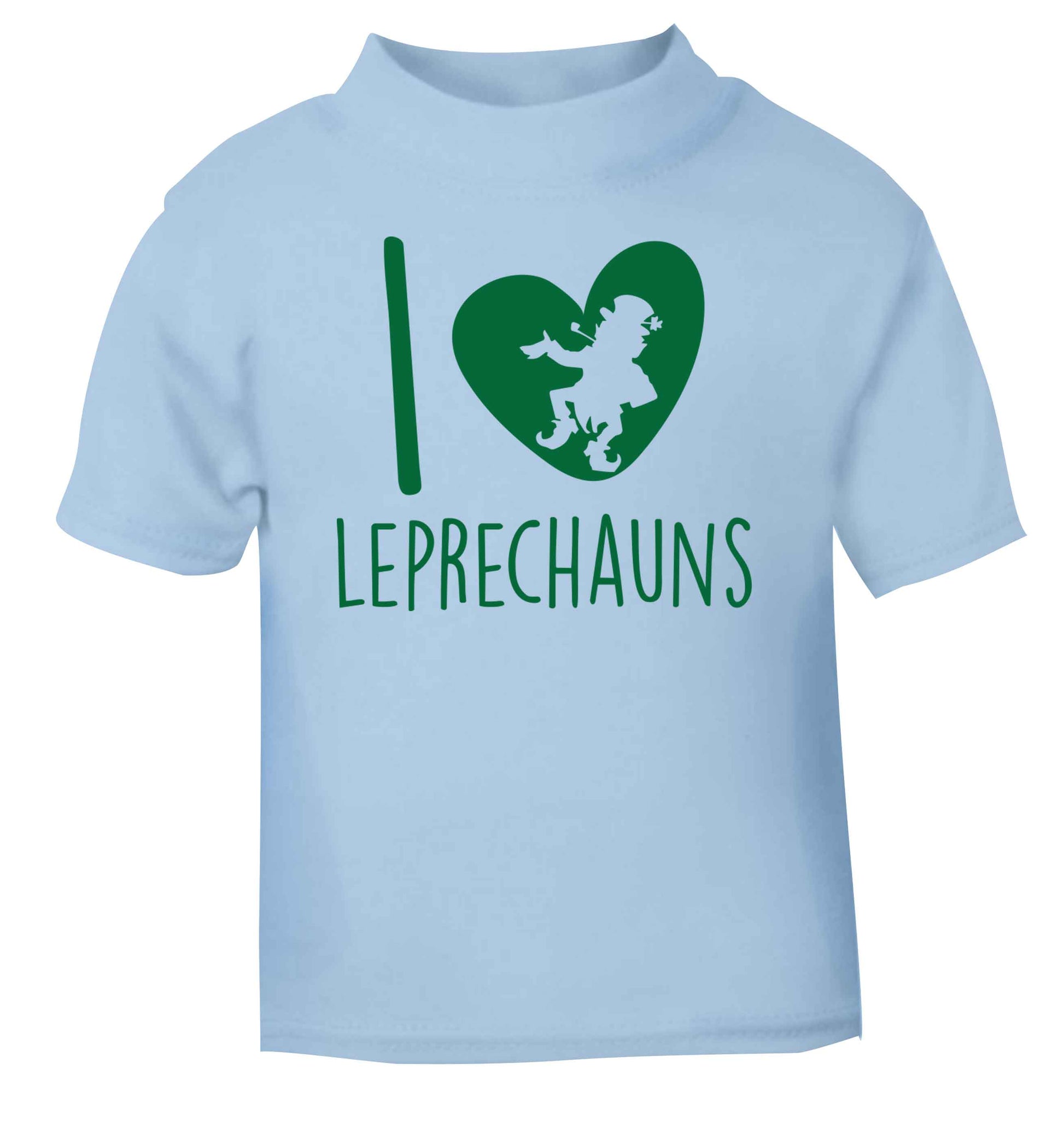 I love leprechauns light blue baby toddler Tshirt 2 Years