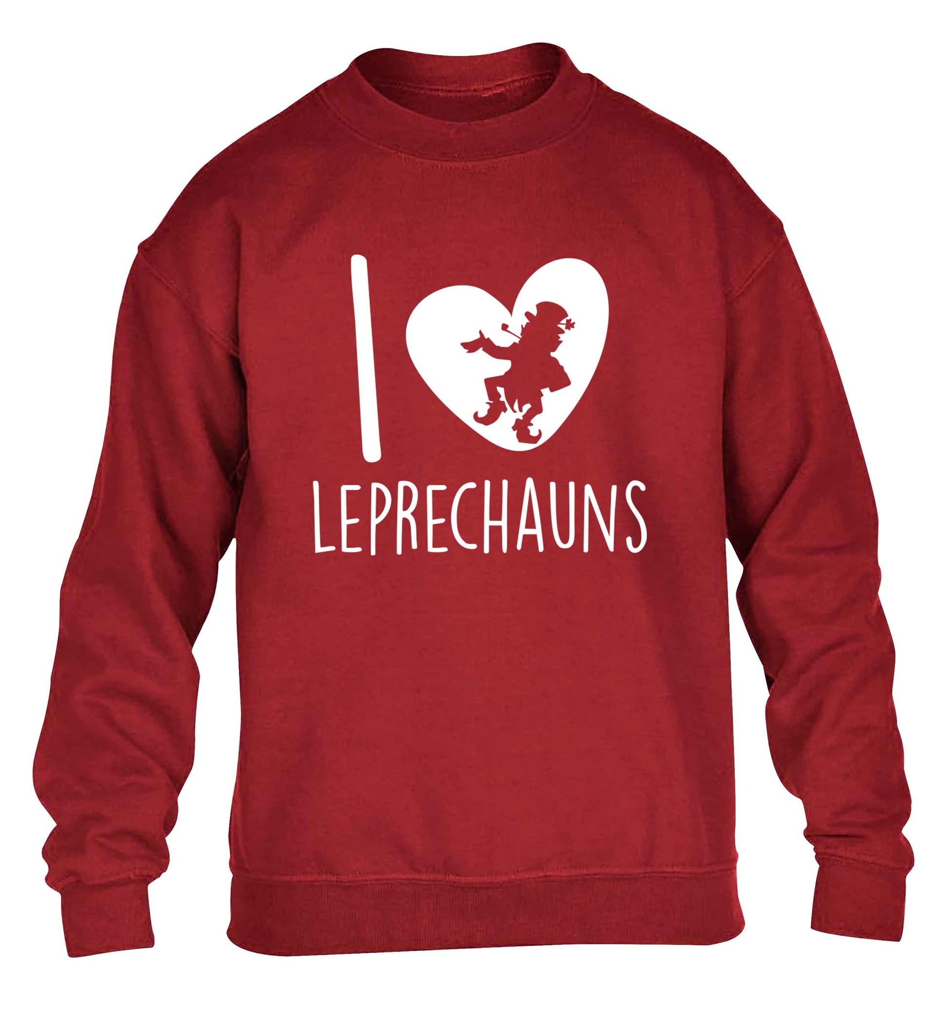 I love leprechauns children's grey sweater 12-13 Years