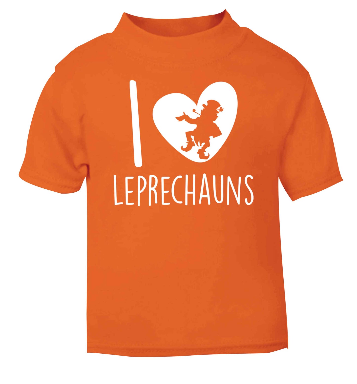 I love leprechauns orange baby toddler Tshirt 2 Years