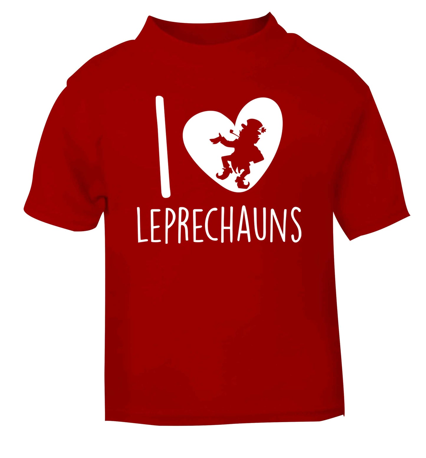I love leprechauns red baby toddler Tshirt 2 Years