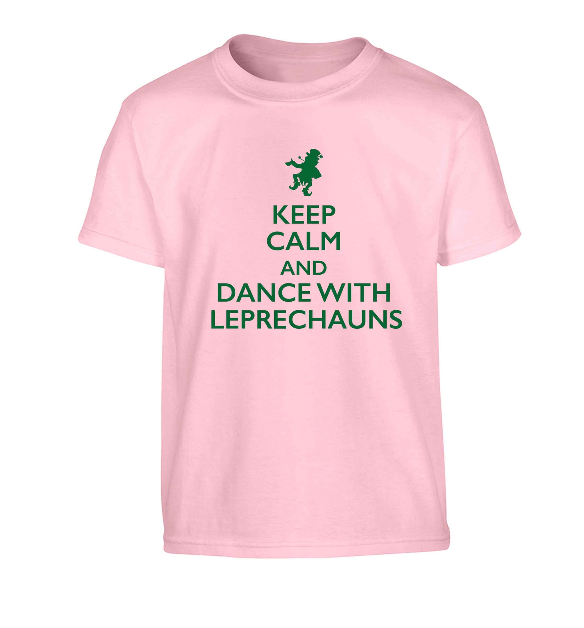 Keep calm and dance with leprechauns Children's light pink Tshirt 12-13 Years