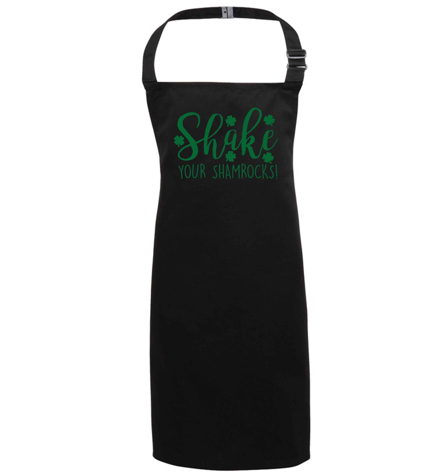 Shake your shamrocks black apron 7-10 years