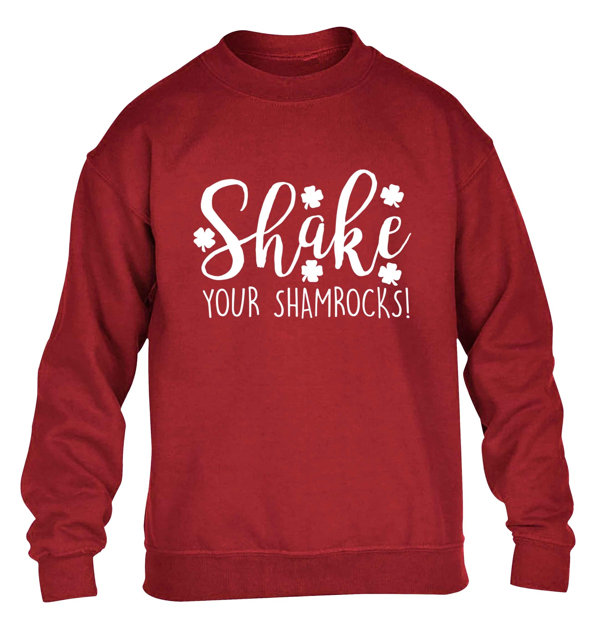 Shake your shamrocks children's grey sweater 12-13 Years