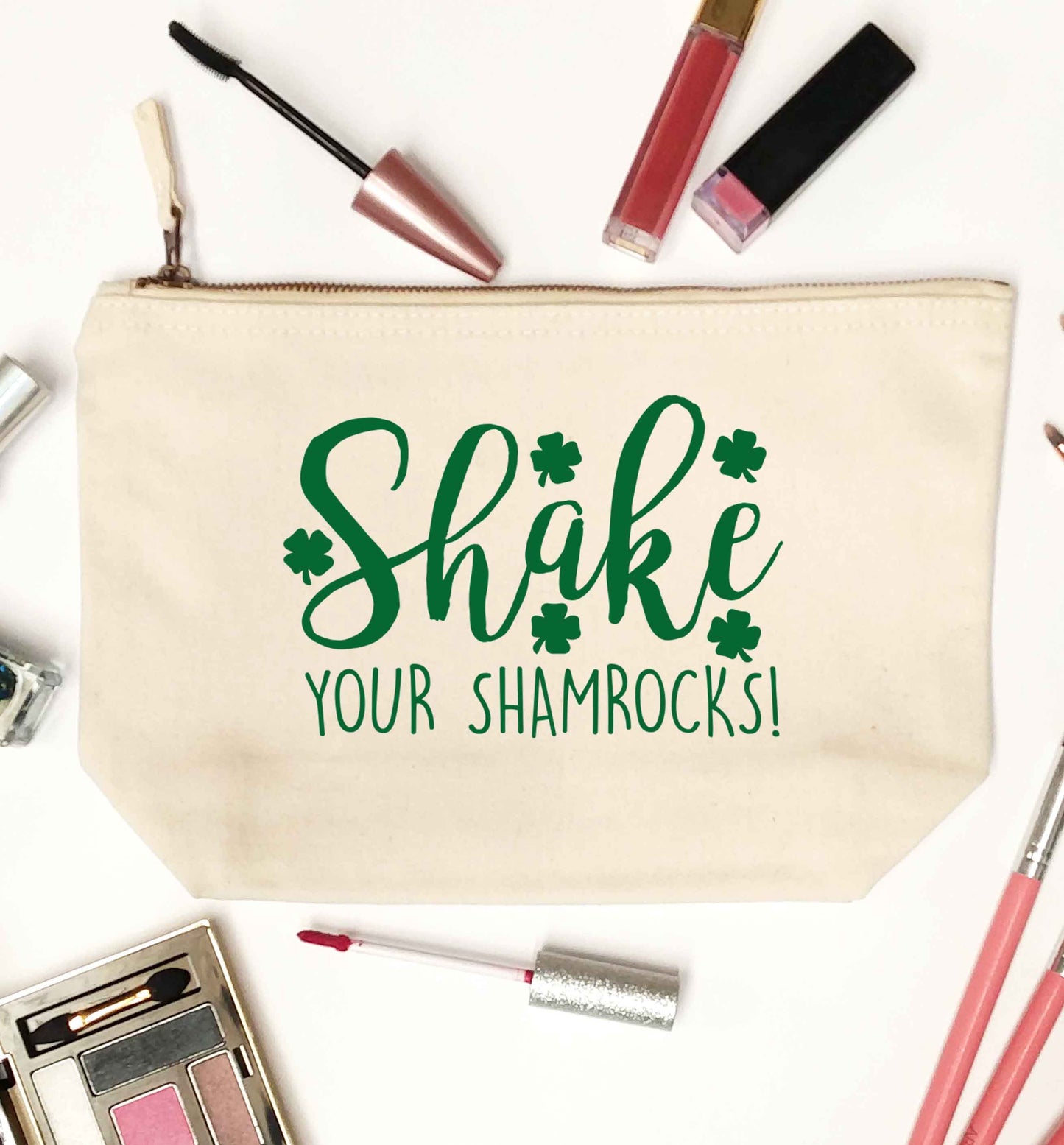 Shake your shamrocks natural makeup bag