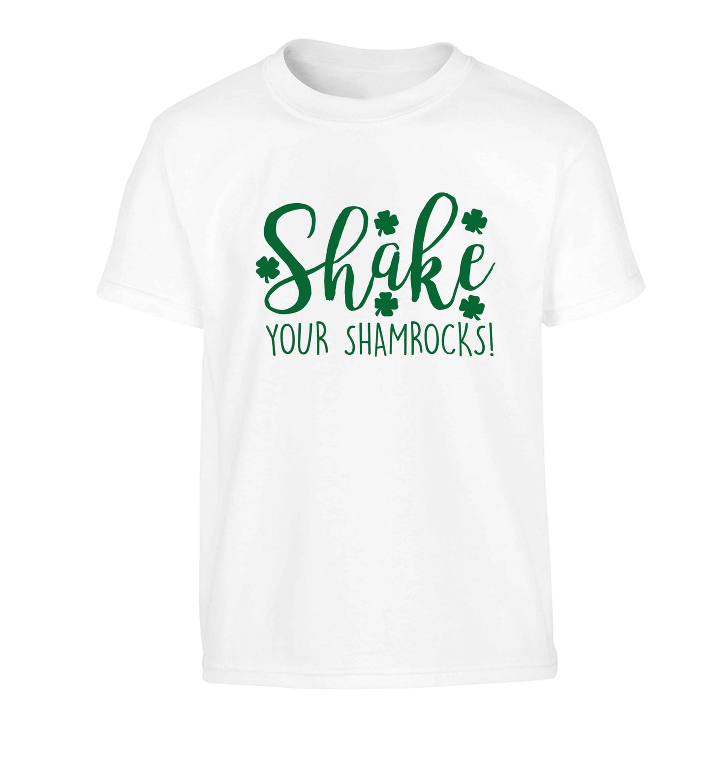 Shake your shamrocks Children's white Tshirt 12-13 Years
