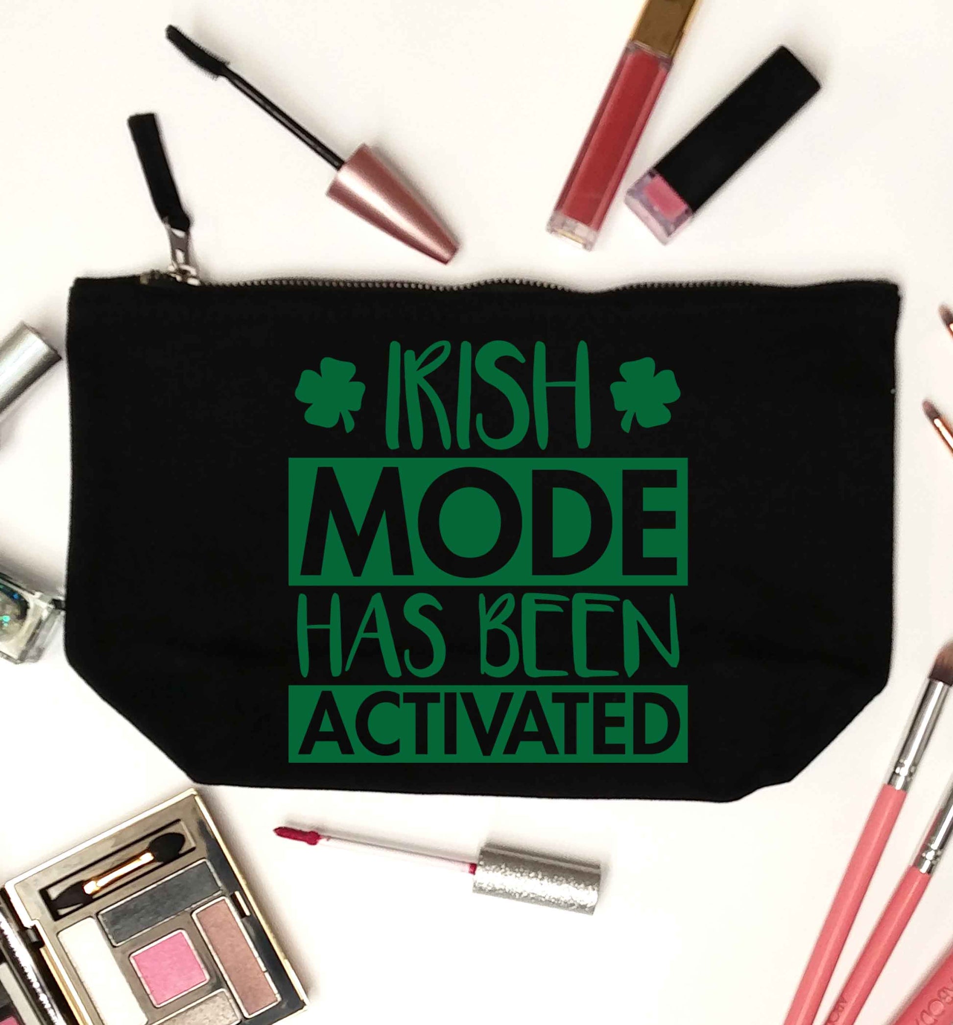 Irish mode has been activated black makeup bag