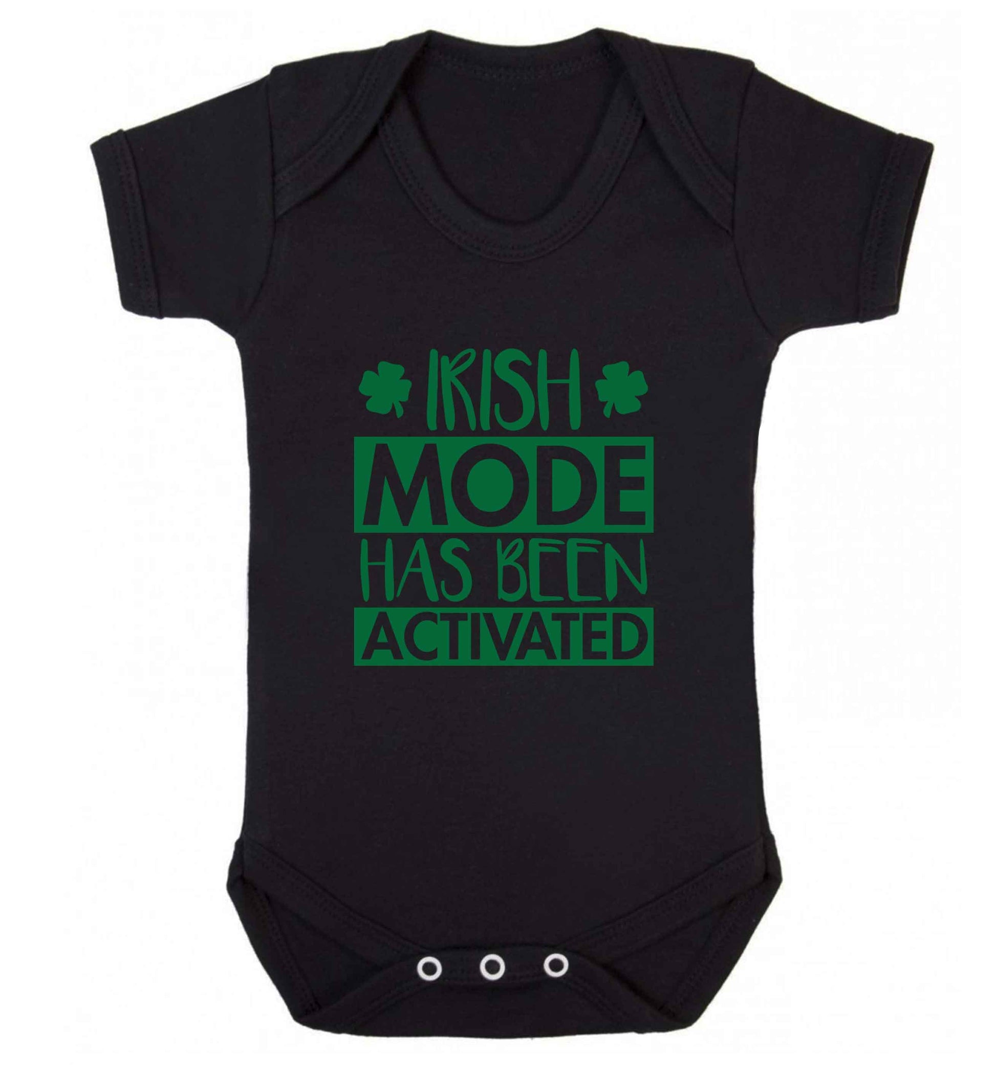 Irish mode has been activated baby vest black 18-24 months