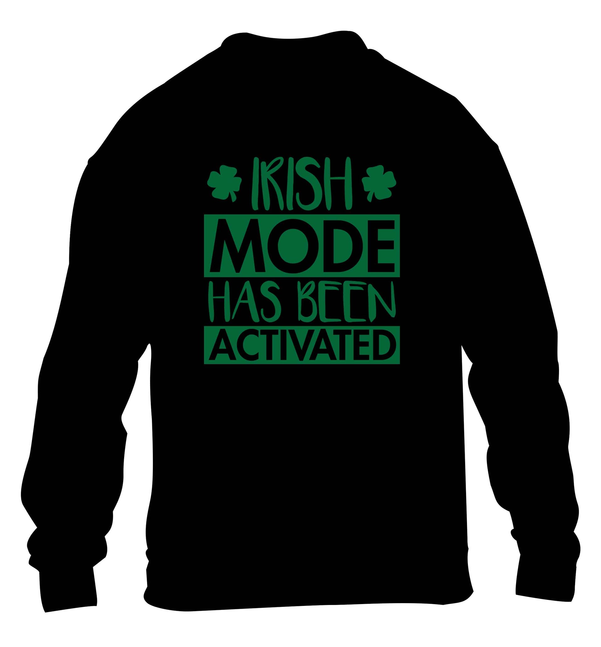 Irish mode has been activated children's black sweater 12-13 Years