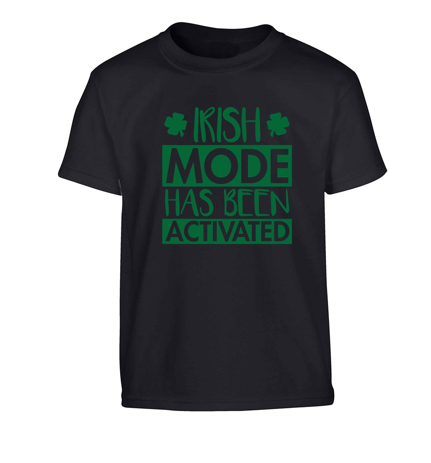 Irish mode has been activated Children's black Tshirt 12-13 Years