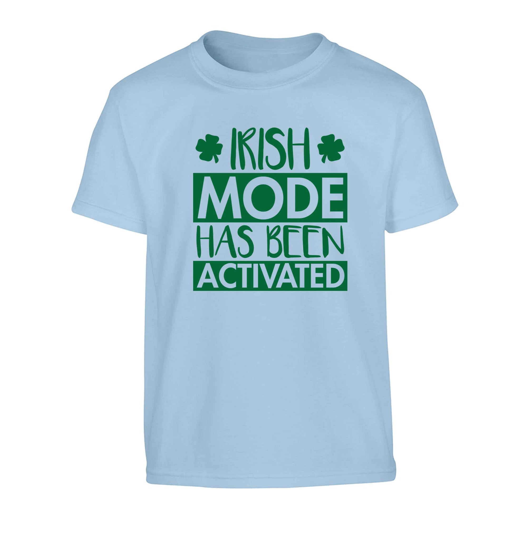 Irish mode has been activated Children's light blue Tshirt 12-13 Years