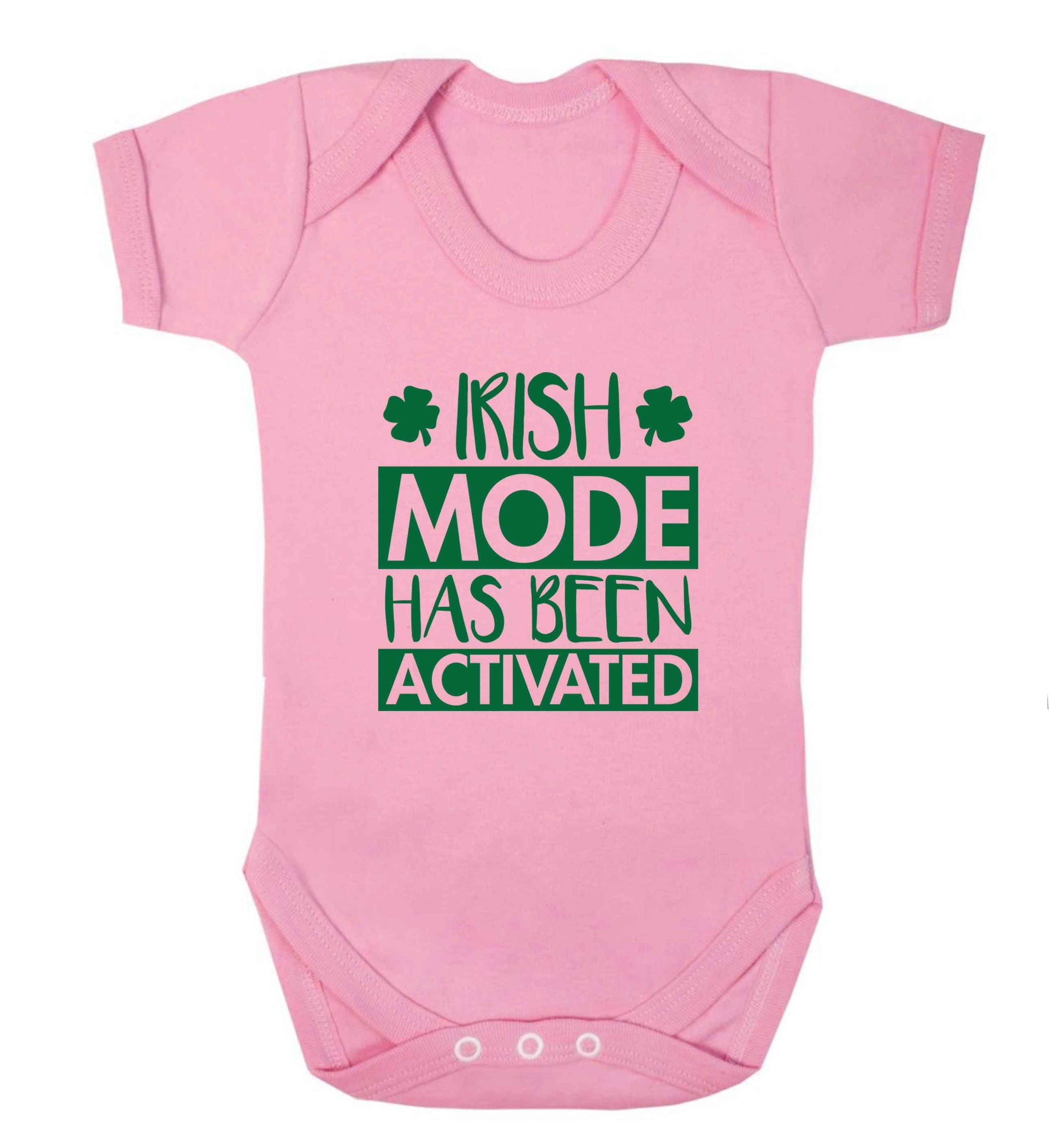 Irish mode has been activated baby vest pale pink 18-24 months