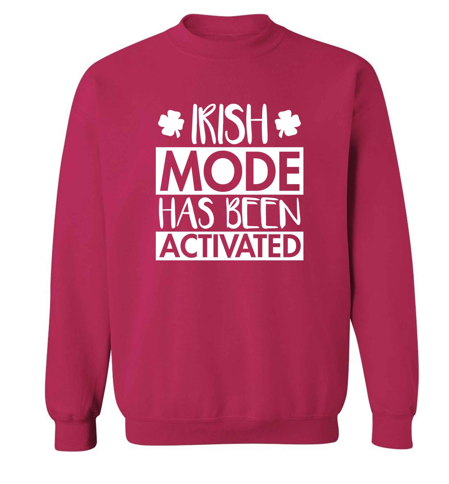 Irish mode has been activated adult's unisex pink sweater 2XL