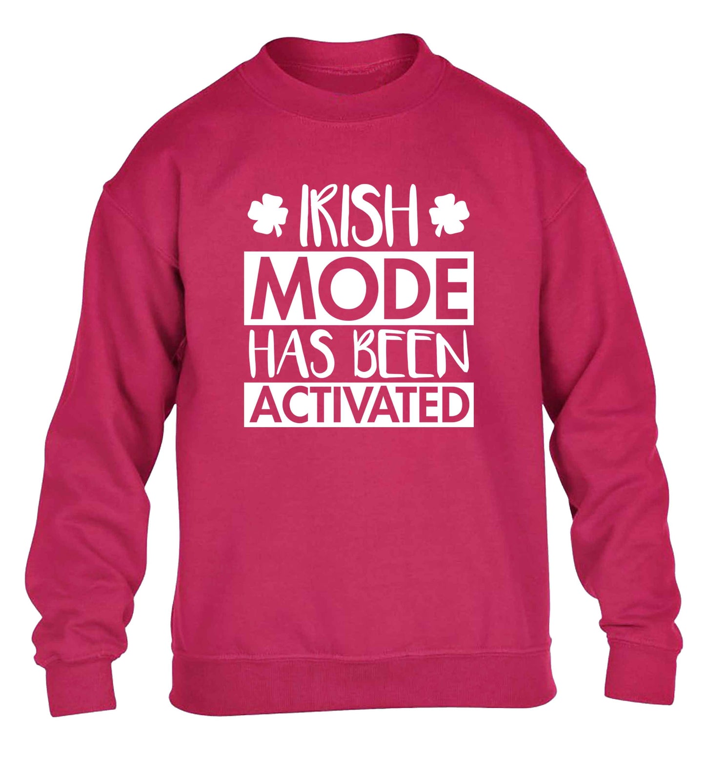 Irish mode has been activated children's pink sweater 12-13 Years