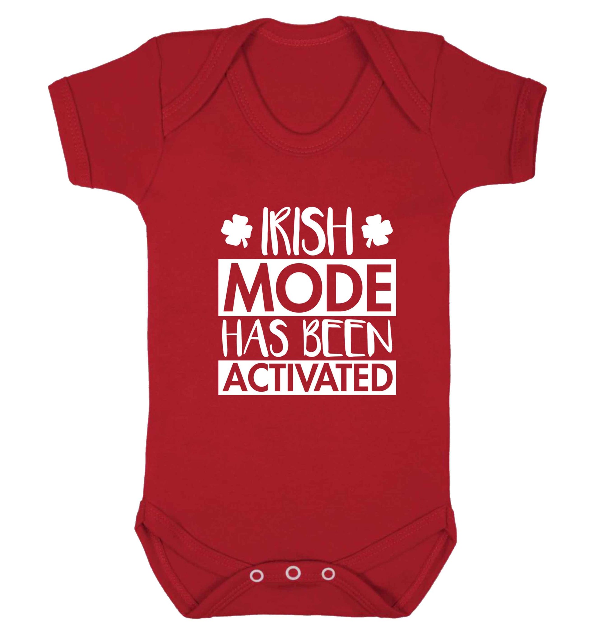 Irish mode has been activated baby vest red 18-24 months