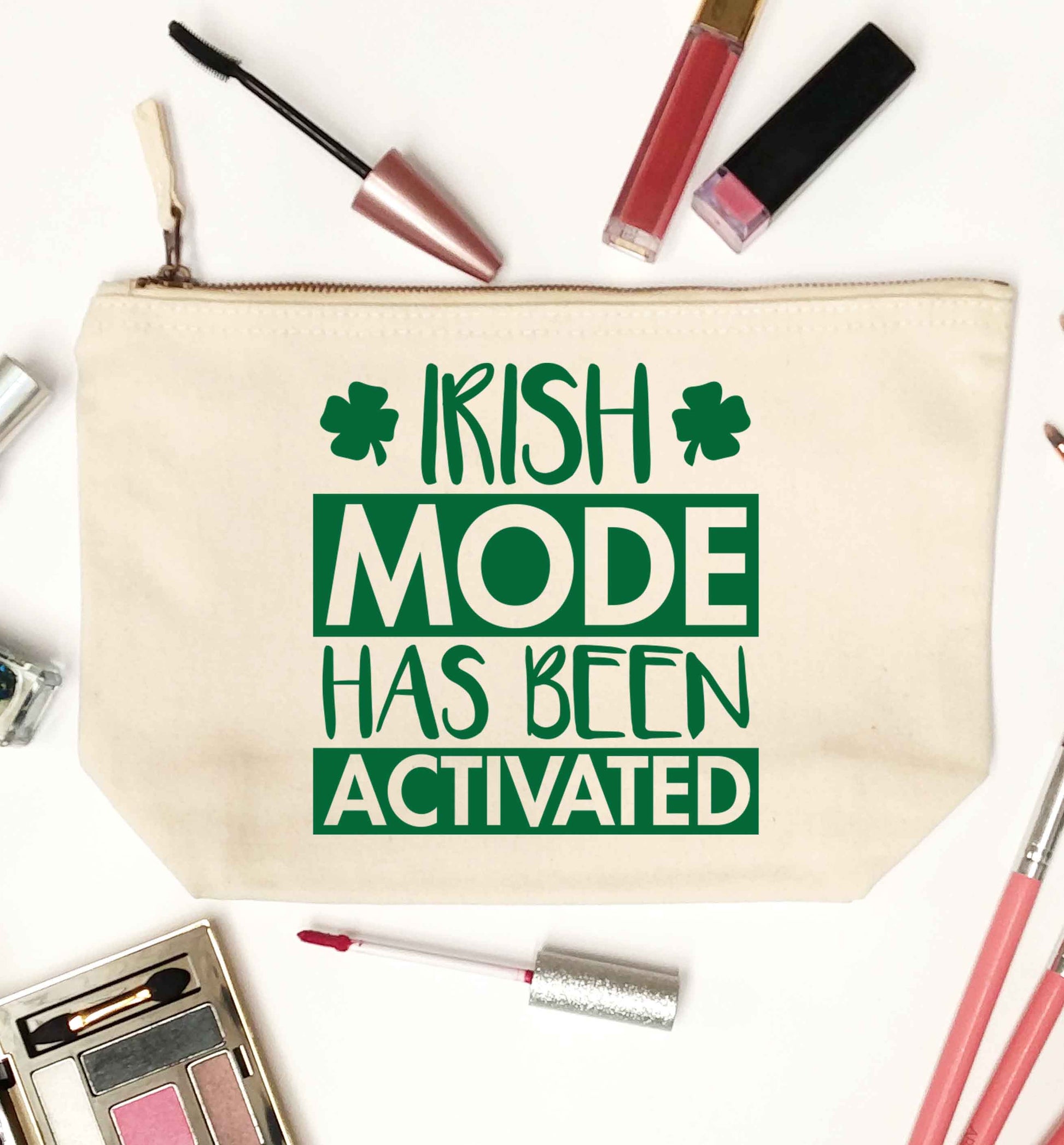 Irish mode has been activated natural makeup bag